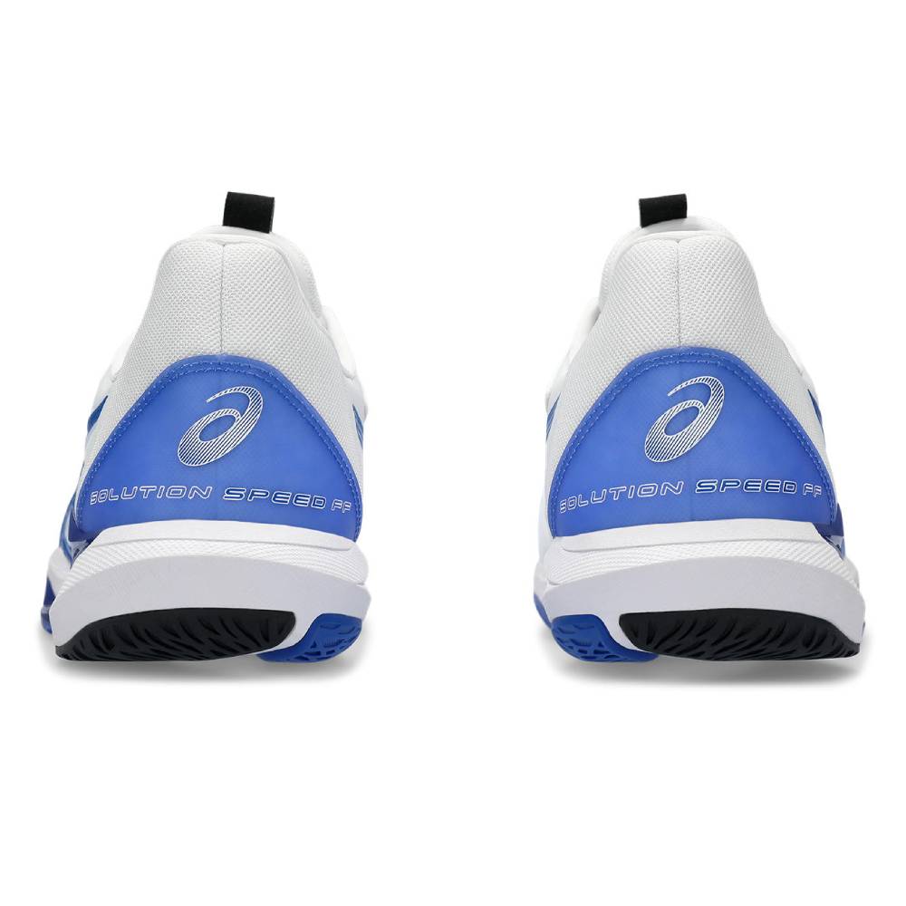 ASICS Solution Speed FF 3 Men's Tennis Shoes - Lightweight Performance Court Shoes for Competitive Play (White/Tuna Blue) - Perfect for Hard Court Matches & Training Sessions