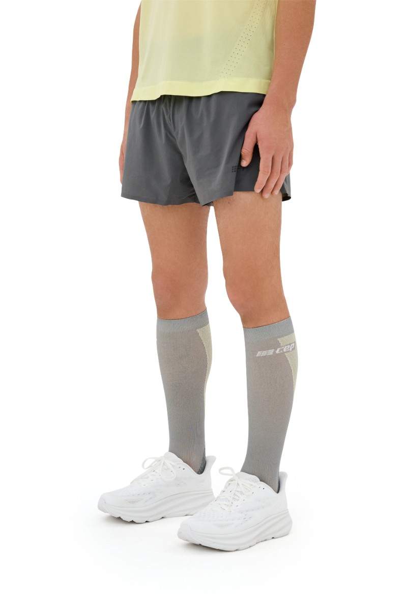 CEP Men's Ultralight Running Shorts - Loose Fit Breathable Quick-Dry Athletic Shorts V2 - Grey for Jogging, Gym Workouts & Outdoor Sports