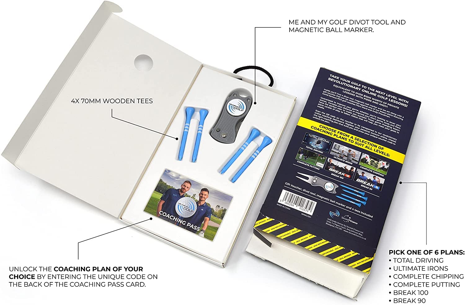 ME AND MY GOLF Online Lessons & Gift Pack - Improve Your Golf Game with Professional Coaching Plans | Perfect for Beginners & Golf Enthusiasts