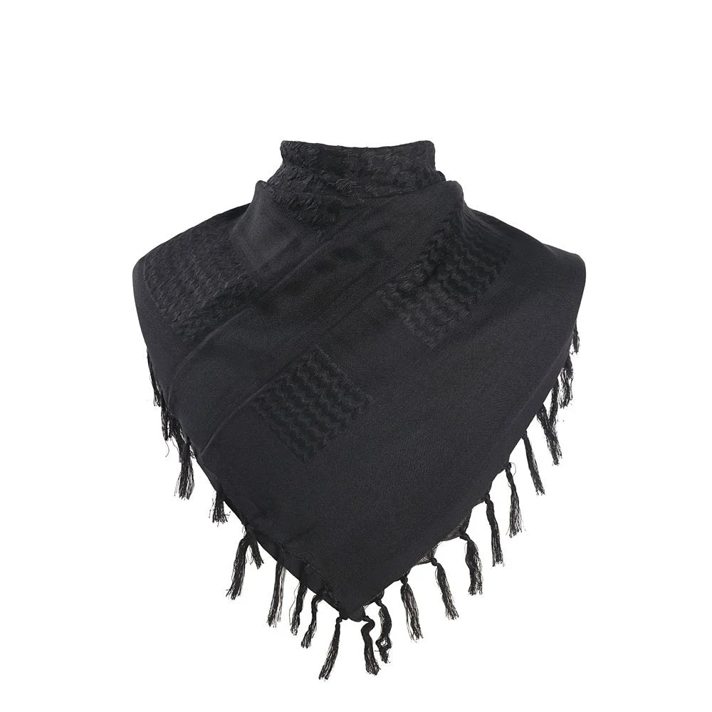 Urgarment Military Tactical Shemagh Desert Scarf for Men & Women - 100% Cotton Neck Wrap - Perfect for Outdoor Adventures, Hiking, and Cold Weather Protection