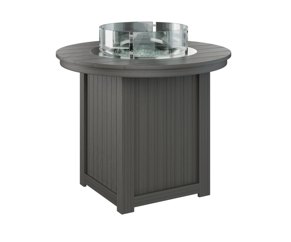 Berlin Gardens Donoma 44-Inch Round Outdoor Fire Pit Table - Counter Height Gas Fire Table for Patio, Deck, Backyard & Poolside Gatherings