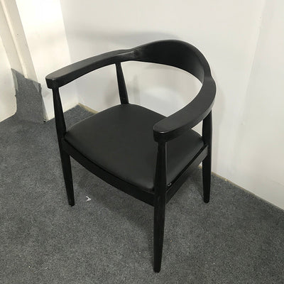 JACE Solid Wood Lounge Chair - Kennedy Presidential Style Replica - Mid-Century Modern Accent Chair for Living Room, Office & Library