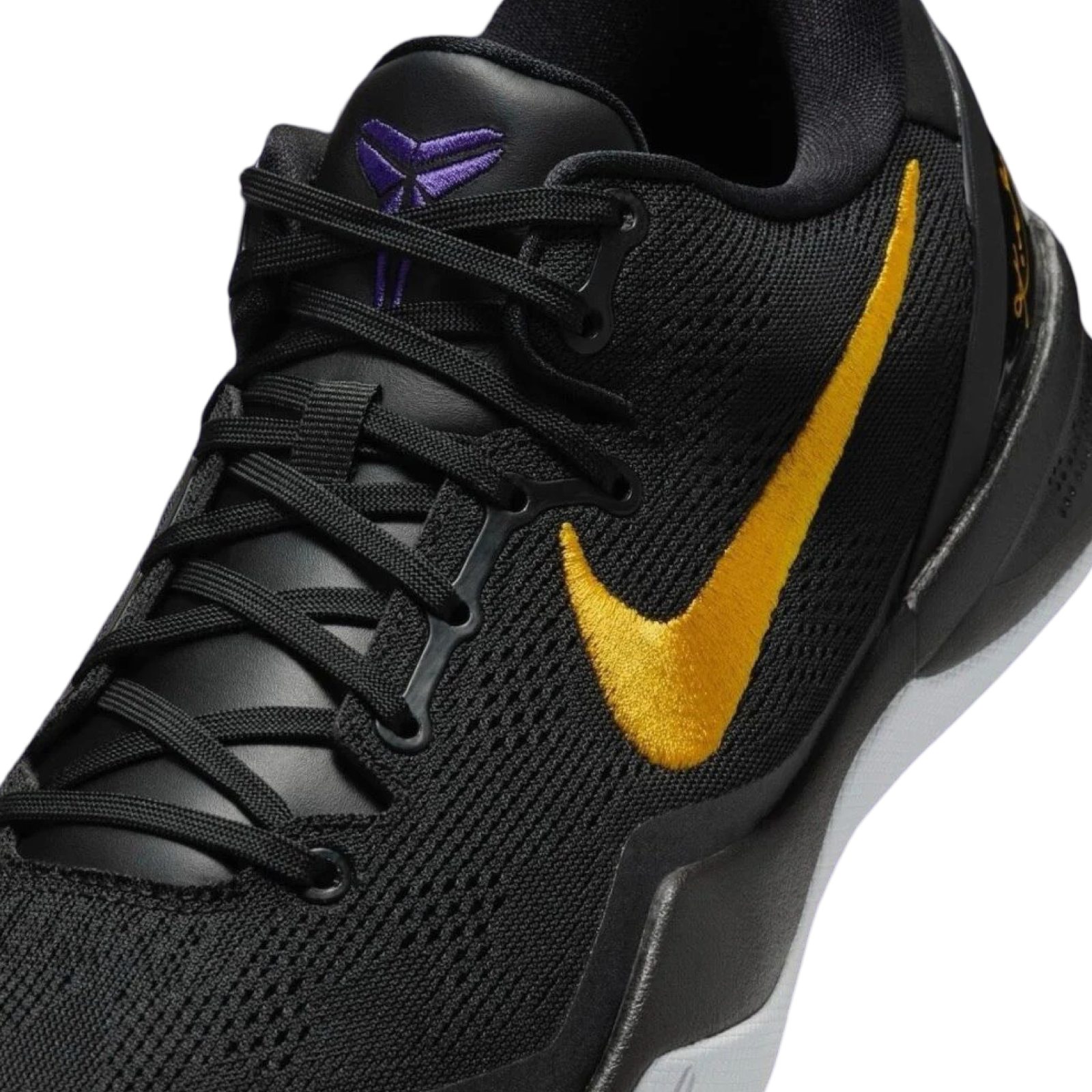Nike Kobe VIII Protro Basketball Shoes - Black, University Gold, White | High-Performance Sneakers for Men | Ideal for Court Play, Training & Casual Wear