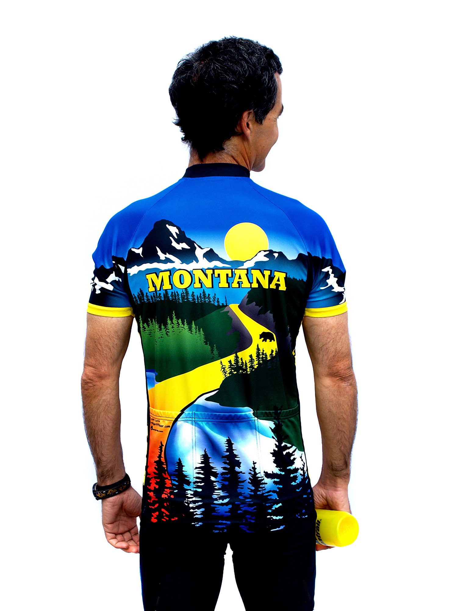 Montana Cycling Jersey for Men & Women - Breathable & Moisture-Wicking Bike Shirt - Perfect for Road Biking, Mountain Cycling & Outdoor Sports