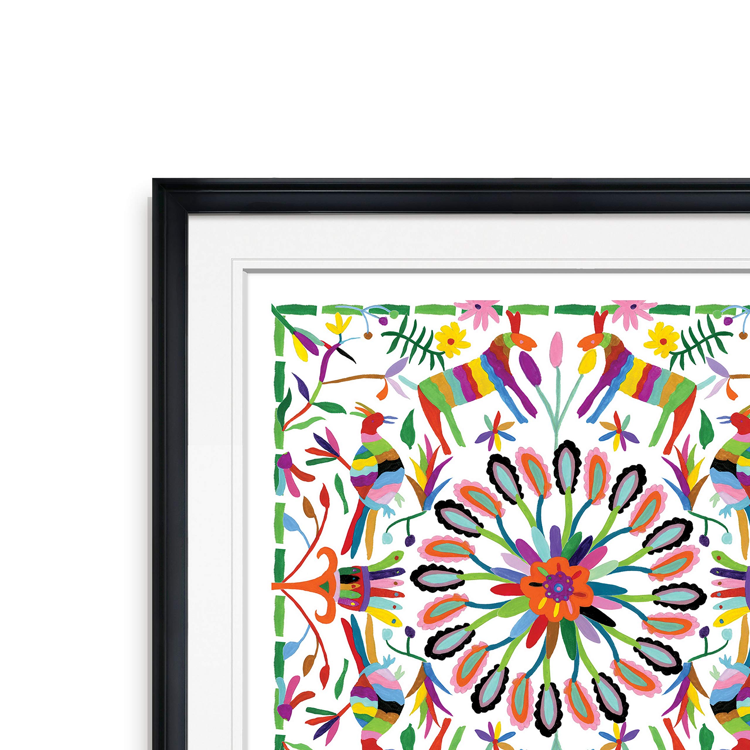 Hallucination II Abstract Art Framed Canvas Print - Modern Contemporary Giclee Wall Art Painting for Living Room, Bedroom & Office Decor
