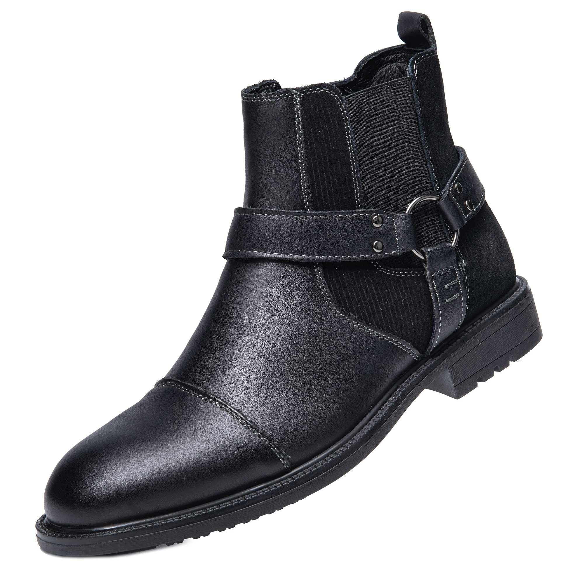 Arkbird Men's Chelsea Ankle Boots - Genuine Leather Oxford Dress Shoes for Casual & Formal Wear | Perfect for Office, Wedding & Everyday Outfits