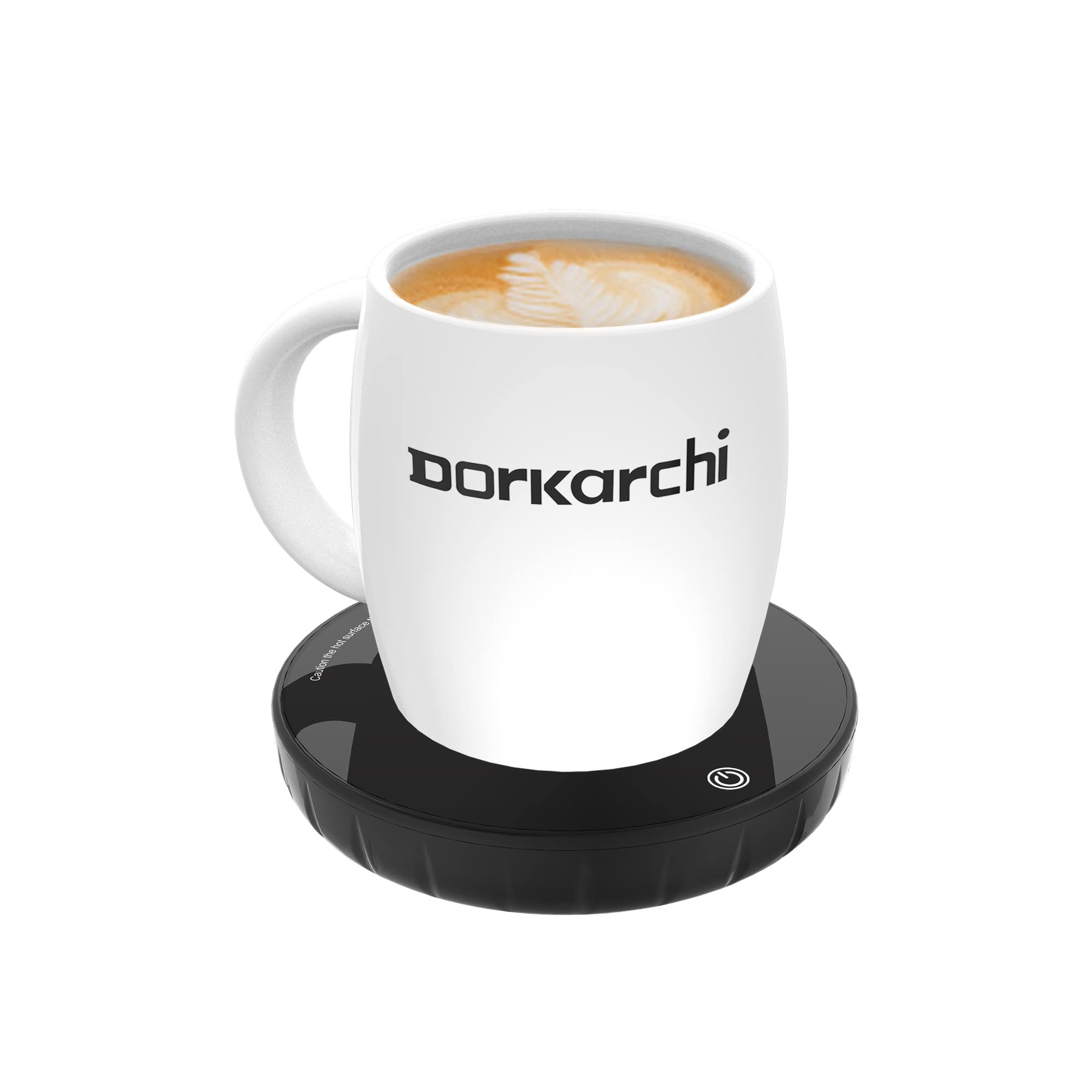 Smart Coffee Mug Warmer with Auto Shut Off - Touch Control & Adjustable Temperature for Home, Office, Desk Use - Perfect for Keeping Coffee, Tea, and Beverages Warm While Working or Relaxing (Black)