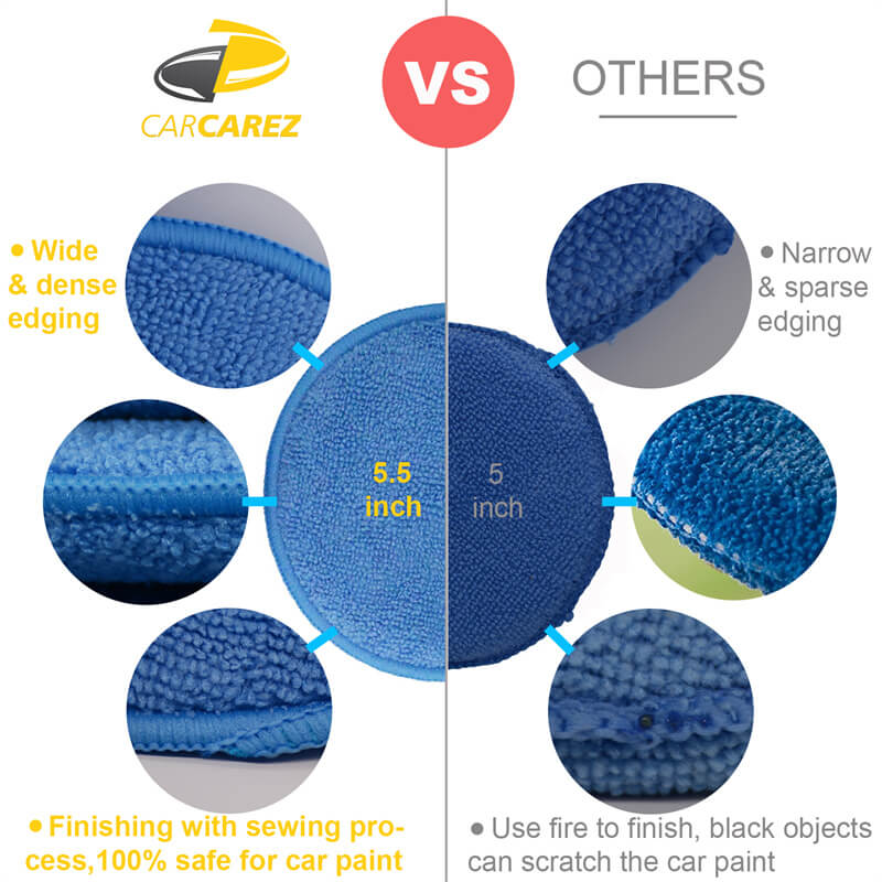 Wholesale 240-Piece Microfiber Wax Applicator Pads - 5