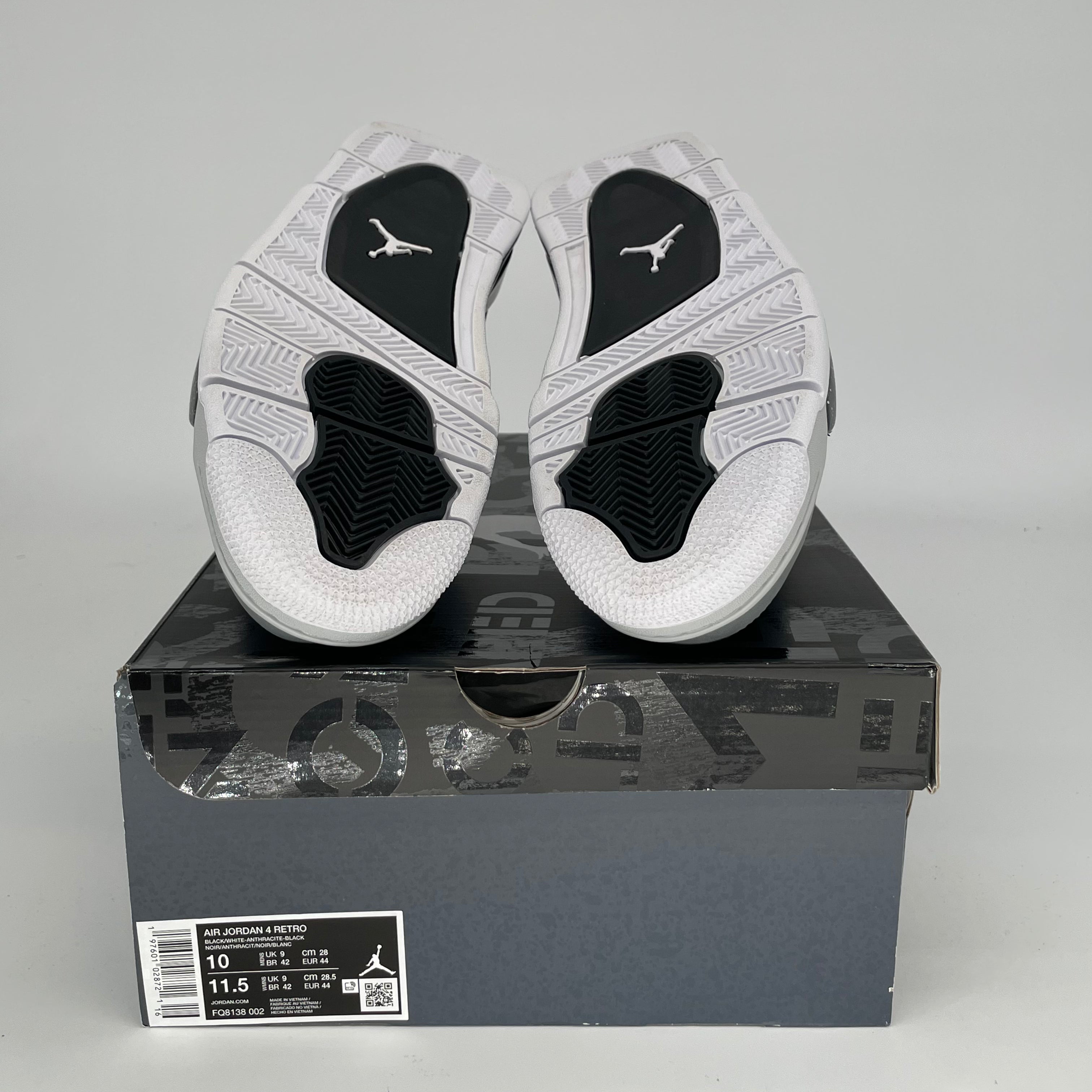 AIR JORDAN 4 FEAR Basketball Shoes - Men's Size 10/Women's Size 11.5 - Style Code FQ8138-002 - Perfect for Streetwear & Sneaker Collectors
