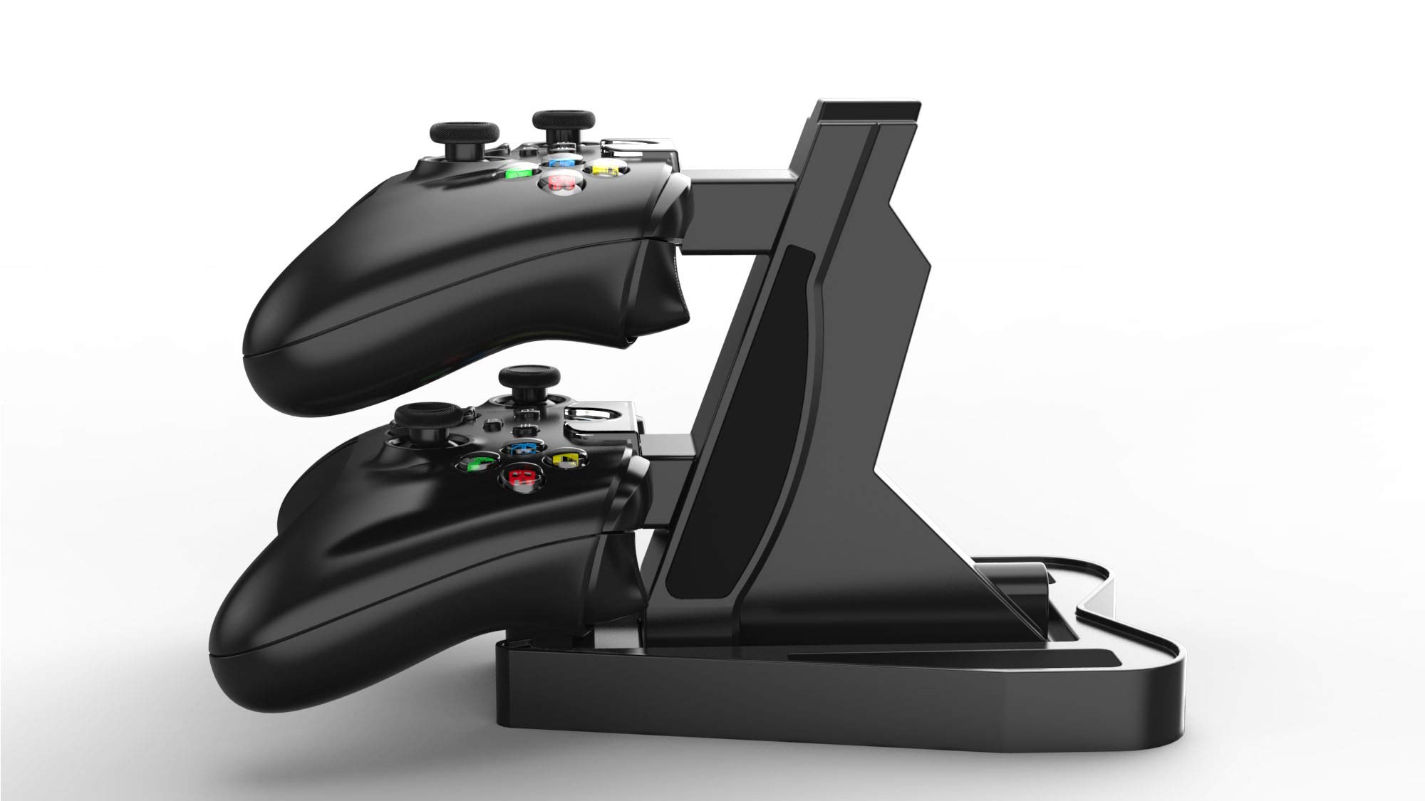 Dual Xbox X/S Controller Charging Station - 10W Fast Wireless Charger Dock with USB Cable & LED Indicator for Xbox Series X/S - Vertical Stand for Gaming Setup & Living Room Organization