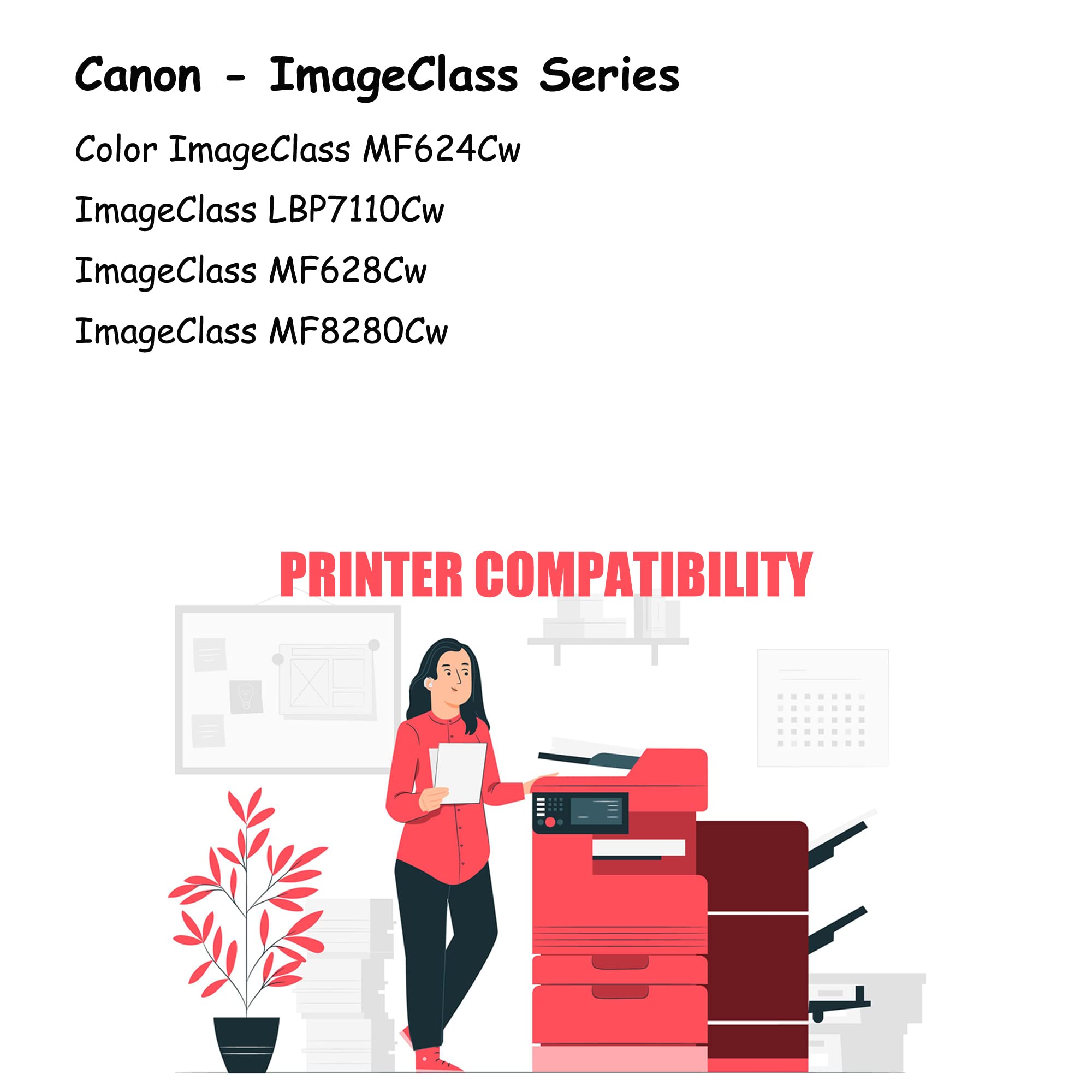 Canon CRG-131 Black Toner Cartridge - Compatible with MF8280Cw, LBP7110Cw Printers for Office Use