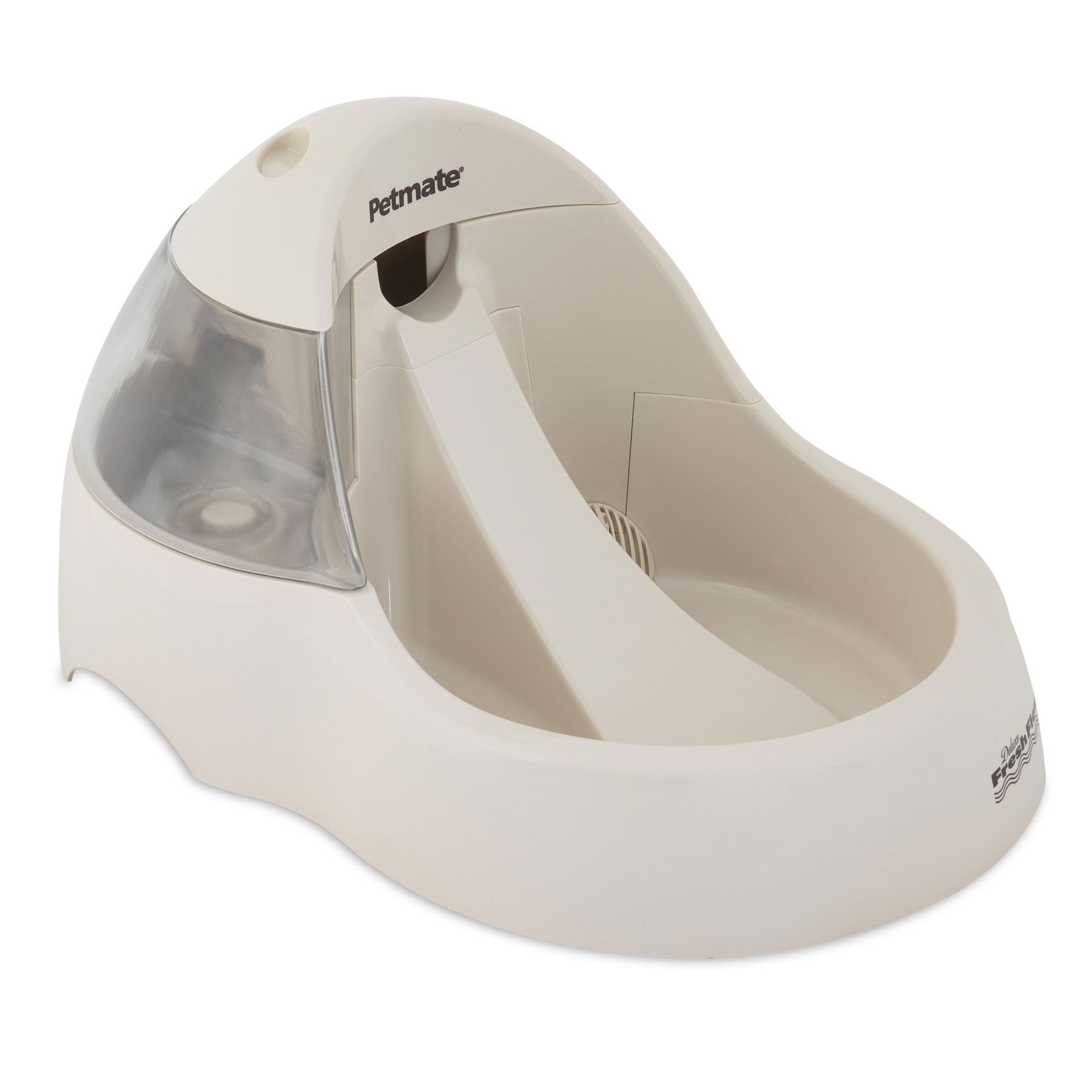 Petmate Deluxe Fresh Flow Pet Water Fountain - Automatic Cat & Dog Water Dispenser with Filter for Fresh, Clean Water - Perfect for Home, Office, or Travel Use