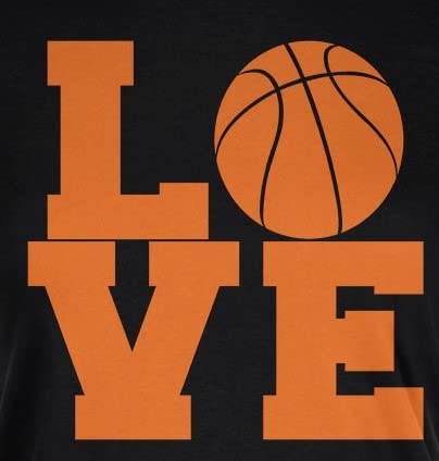 Basketball Love Black Juniors Soft T-Shirt - Comfortable Cotton Tee for Young Basketball Fans - Perfect for Games, Practice & Casual Wear