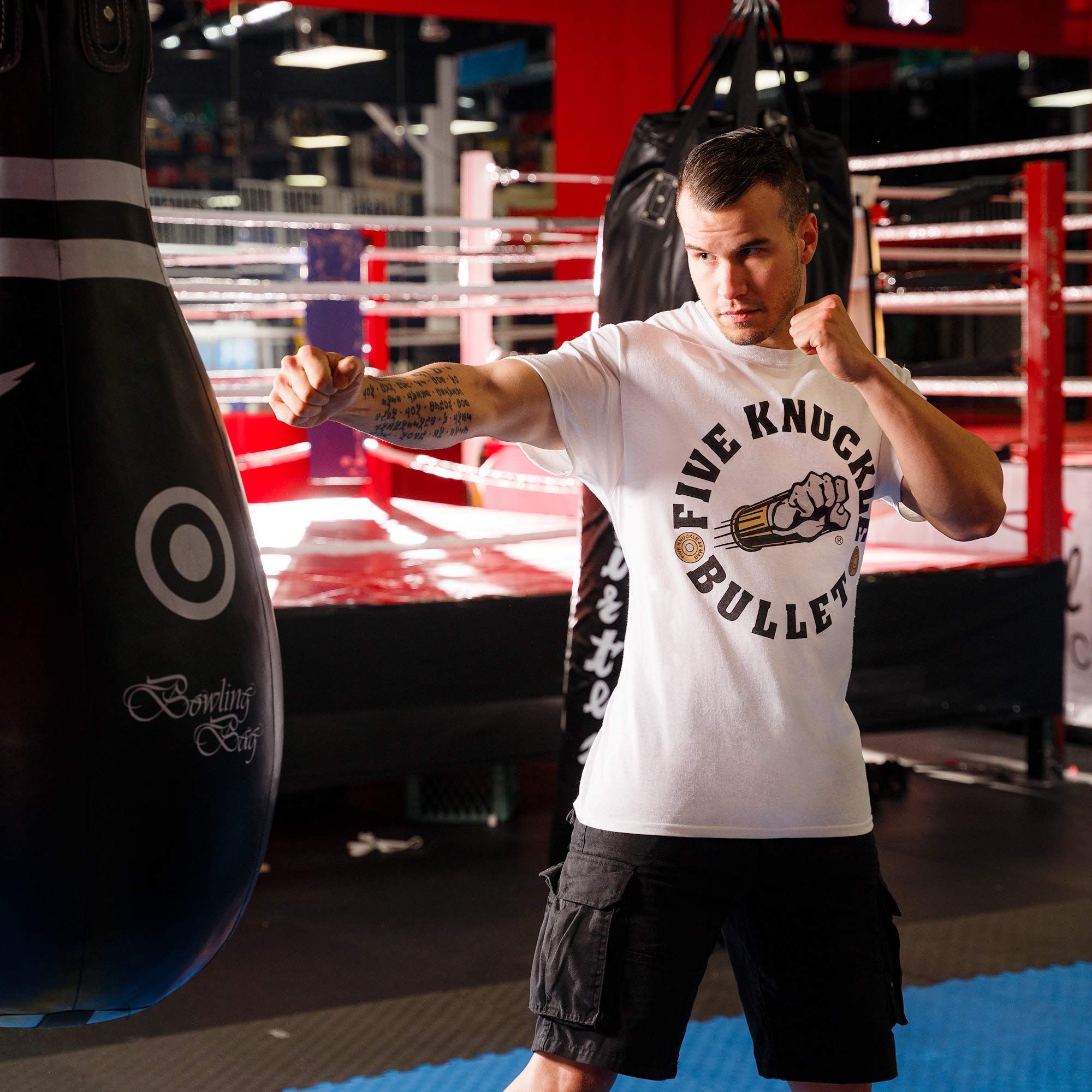 Original 44 MAG Logo Heavyweight 100% Cotton T-Shirt for UFC MMA Boxing Athletes & Fans - Gym Workout & Casual Streetwear