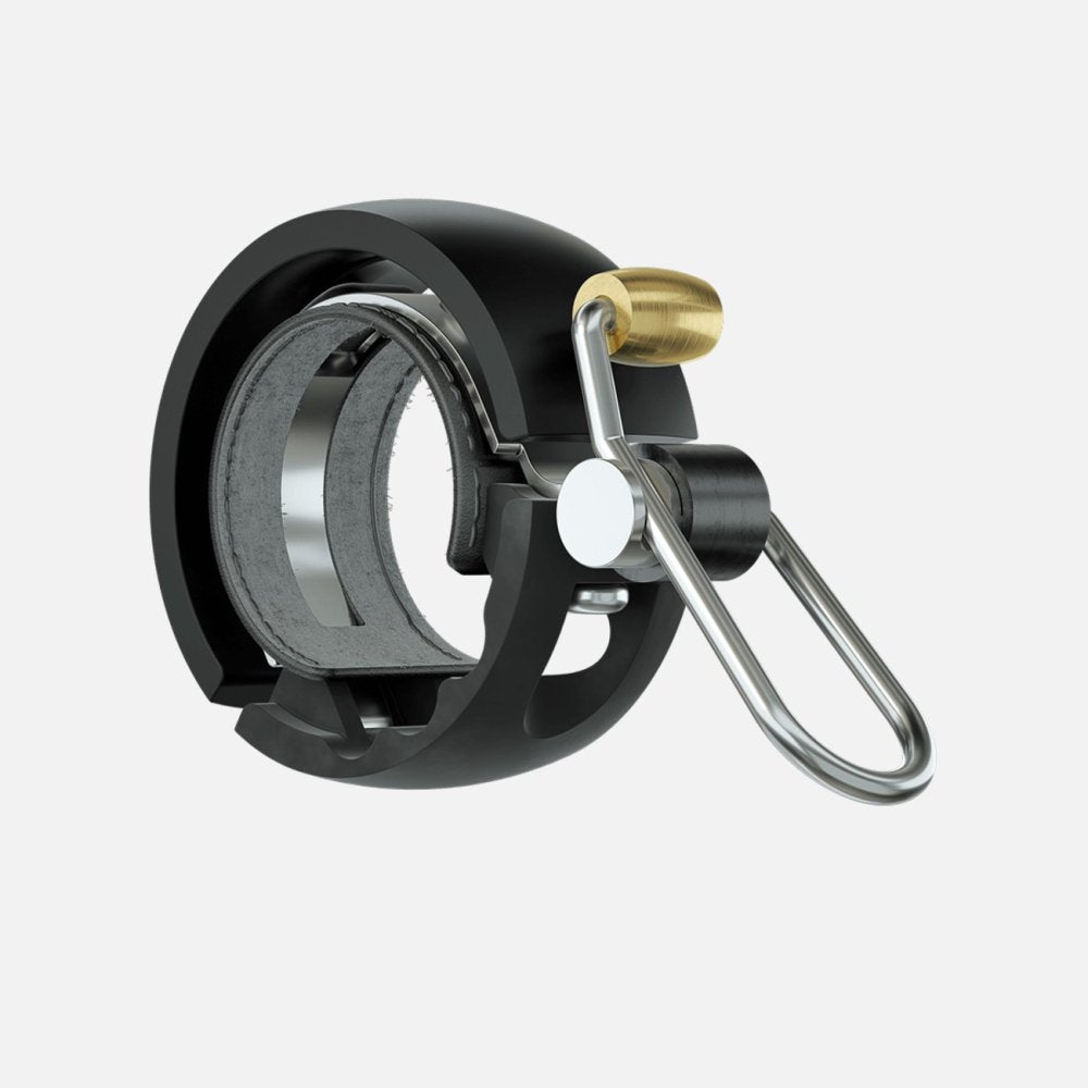 Knog Oi Luxe Small Bike Bell - Premium Aluminum Bicycle Bell for Urban & Road Bikes - Perfect for Commuting & Cycling Safety