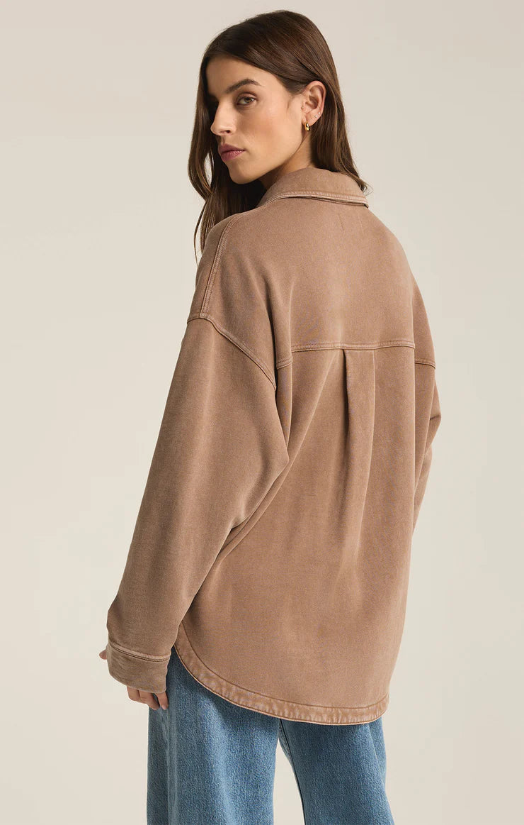 Z Supply Women's All Day Knit Jacket - Cozy Campfire Color Cardigan for Casual Wear, Office & Weekend Outfits | Soft Stretch Comfort Sweater for Fall & Winter Layering