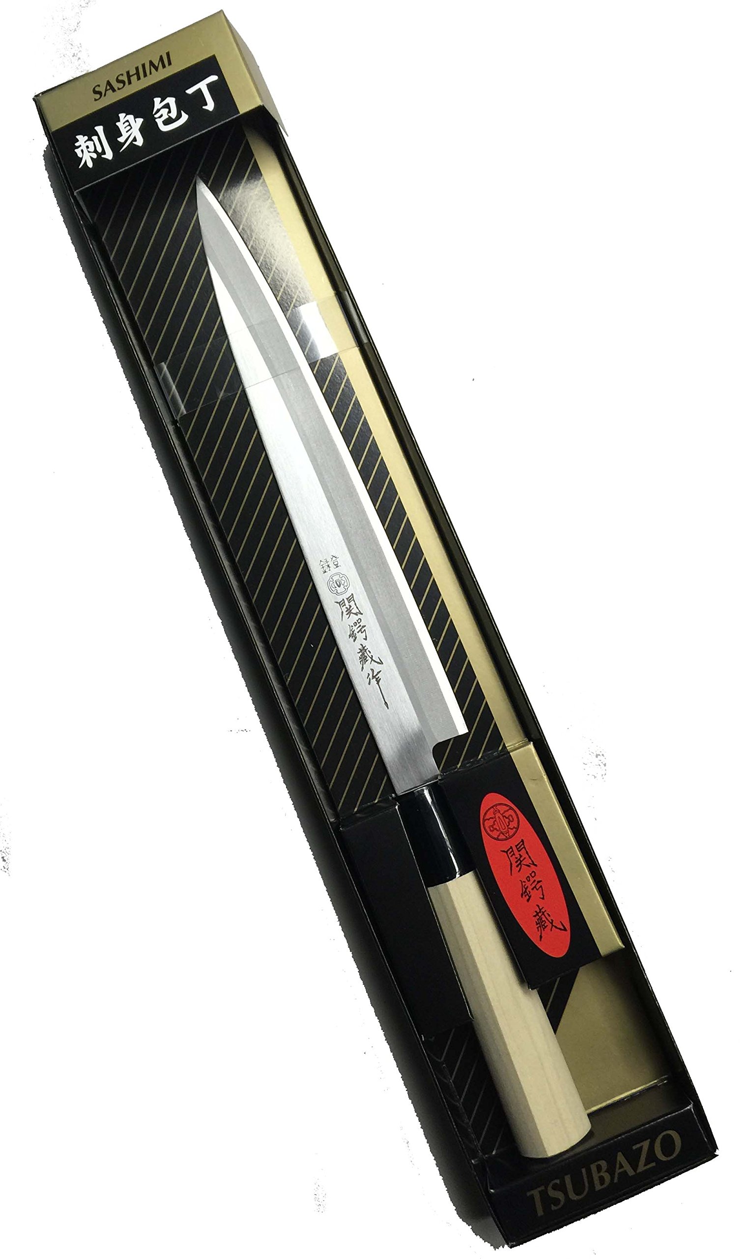 Premium Japanese Stainless Steel Sushi & Sashimi Knife - Professional Chef Grade Kitchen Tool for Slicing Raw Fish, Making Rolls & Asian Cuisine