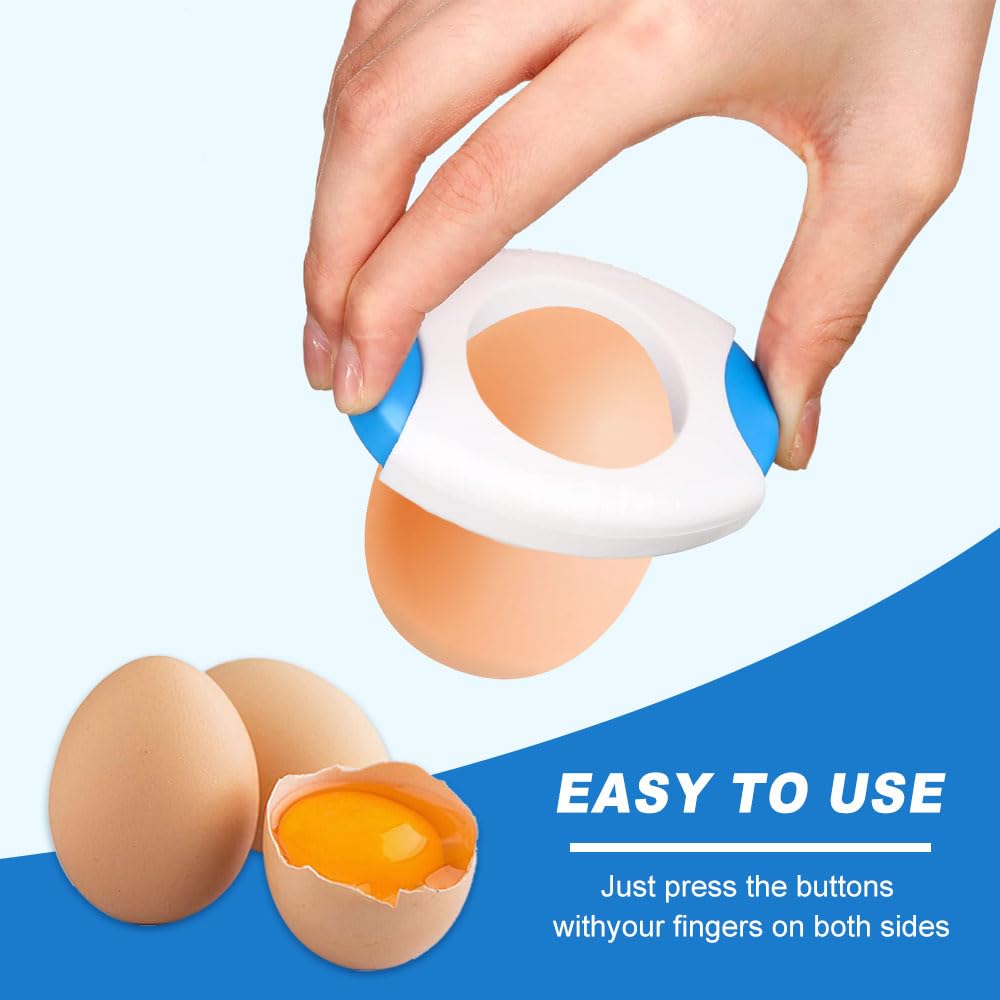 2024 Upgraded Egg Shell Opener - Quick & Easy Boiled Egg Topper Cutter - Kitchen Gadget for Perfectly Peeling Cooked Eggs - Ideal for Breakfast, Salads & Meal Prep (All-in-One Design)