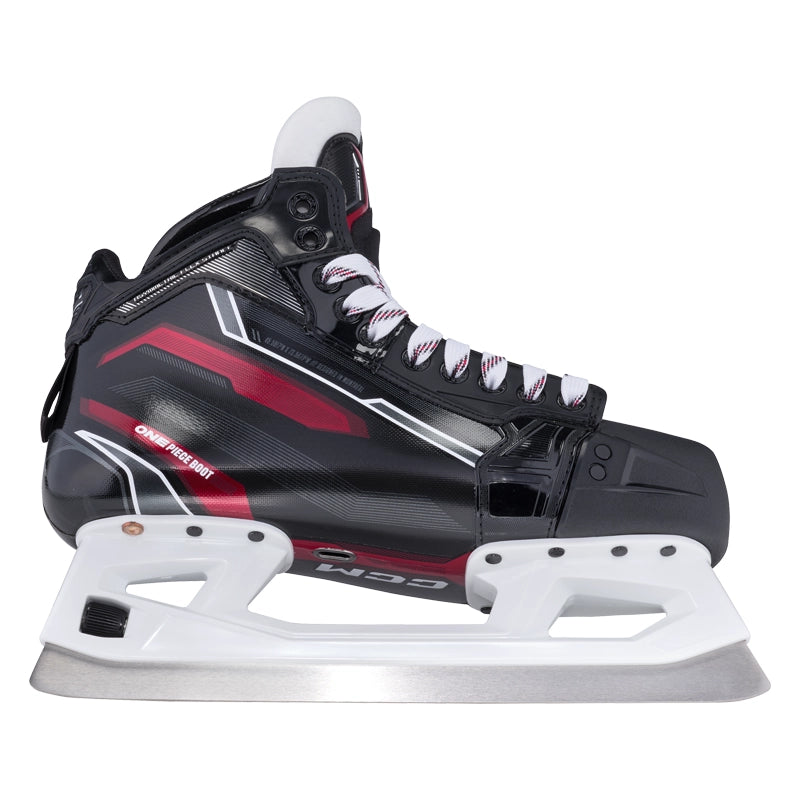 CCM EFLEX 6.9 Junior Ice Hockey Goalie Skates - Lightweight Protective Goalie Skates for Youth Hockey Players - Perfect for Ice Rink Practice & Competitive Games