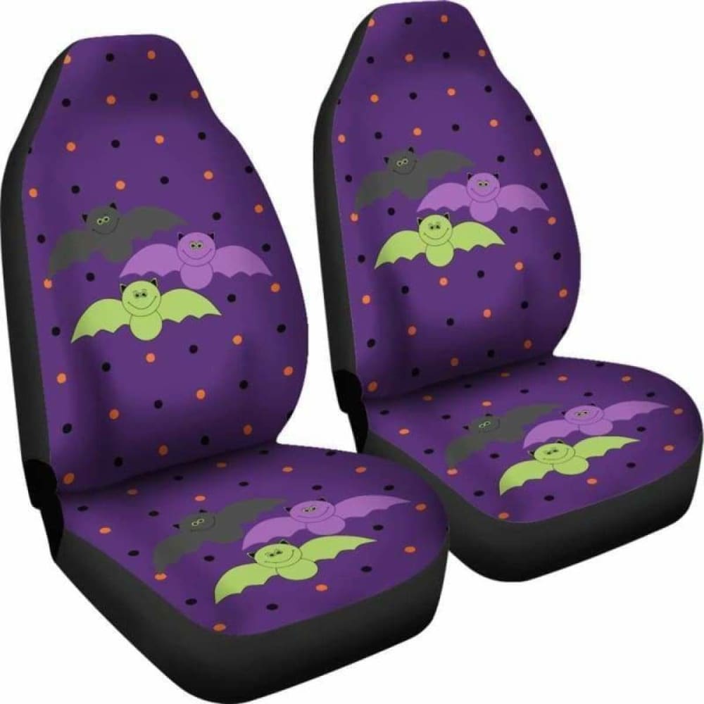 Bat Halloween Car Seat Covers - Spooky Decor for Vehicles - Perfect for Halloween Parties, Trick or Treating & Themed Events