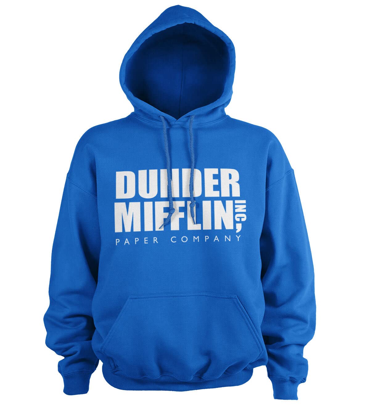 Dunder Mifflin Inc. Logo Hoodie - Officially Licensed The Office Merchandise | Comfortable Pullover Sweatshirt for Fans, TV Show Lovers & Workwear