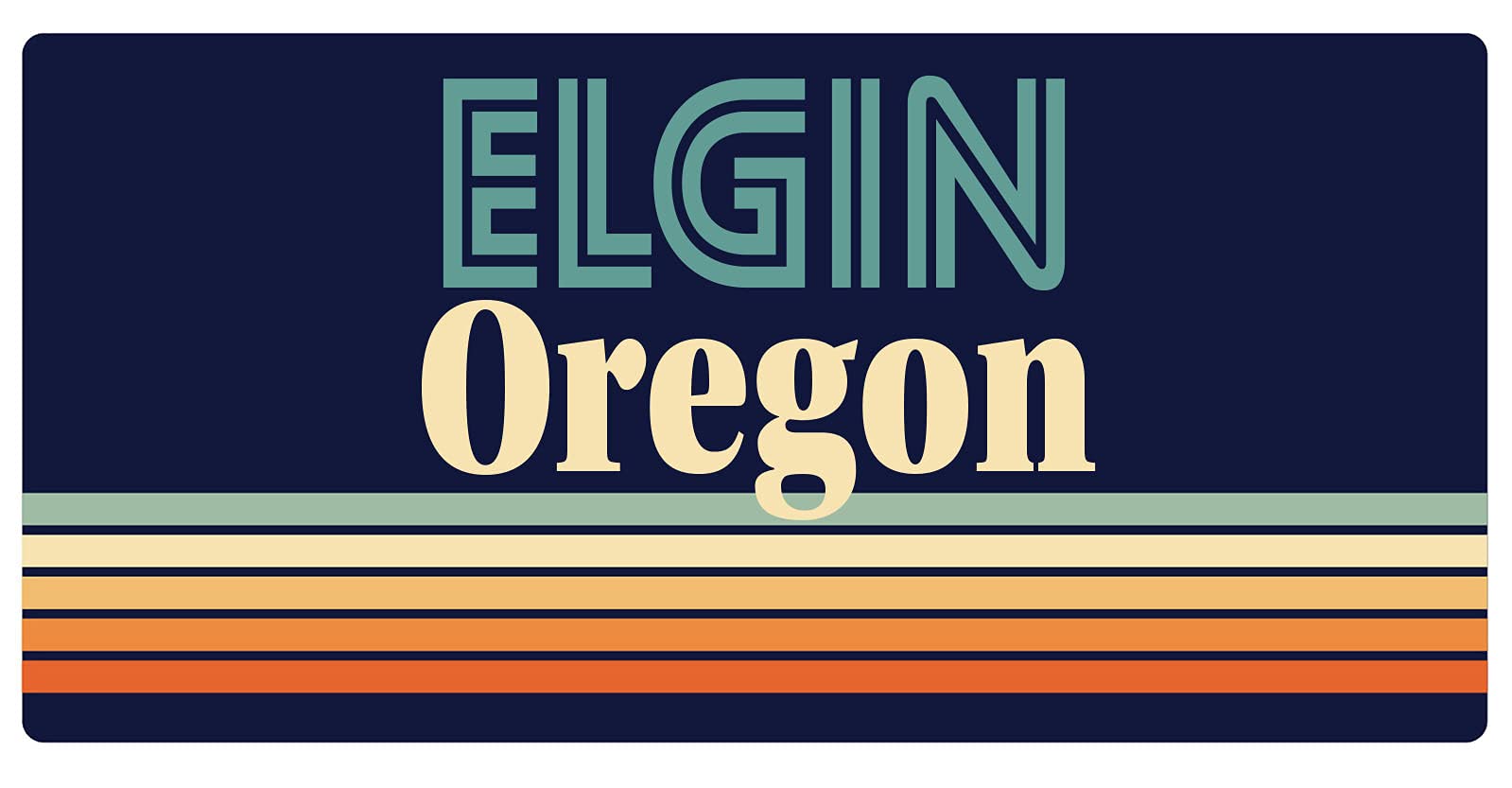 Vintage Elgin Oregon Fridge Magnet 5 x 2.5 Inch - Retro Souvenir Collectible for Refrigerators, Lockers & Metal Surfaces - Perfect for Home, Office & Travel Memories