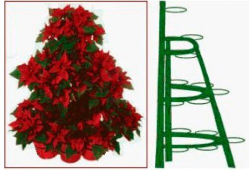 3.5 ft Half Round Tree Rack 072W - Heavy Duty Metal Plant Stand for Indoor/Outdoor Garden, Patio, and Home Decor