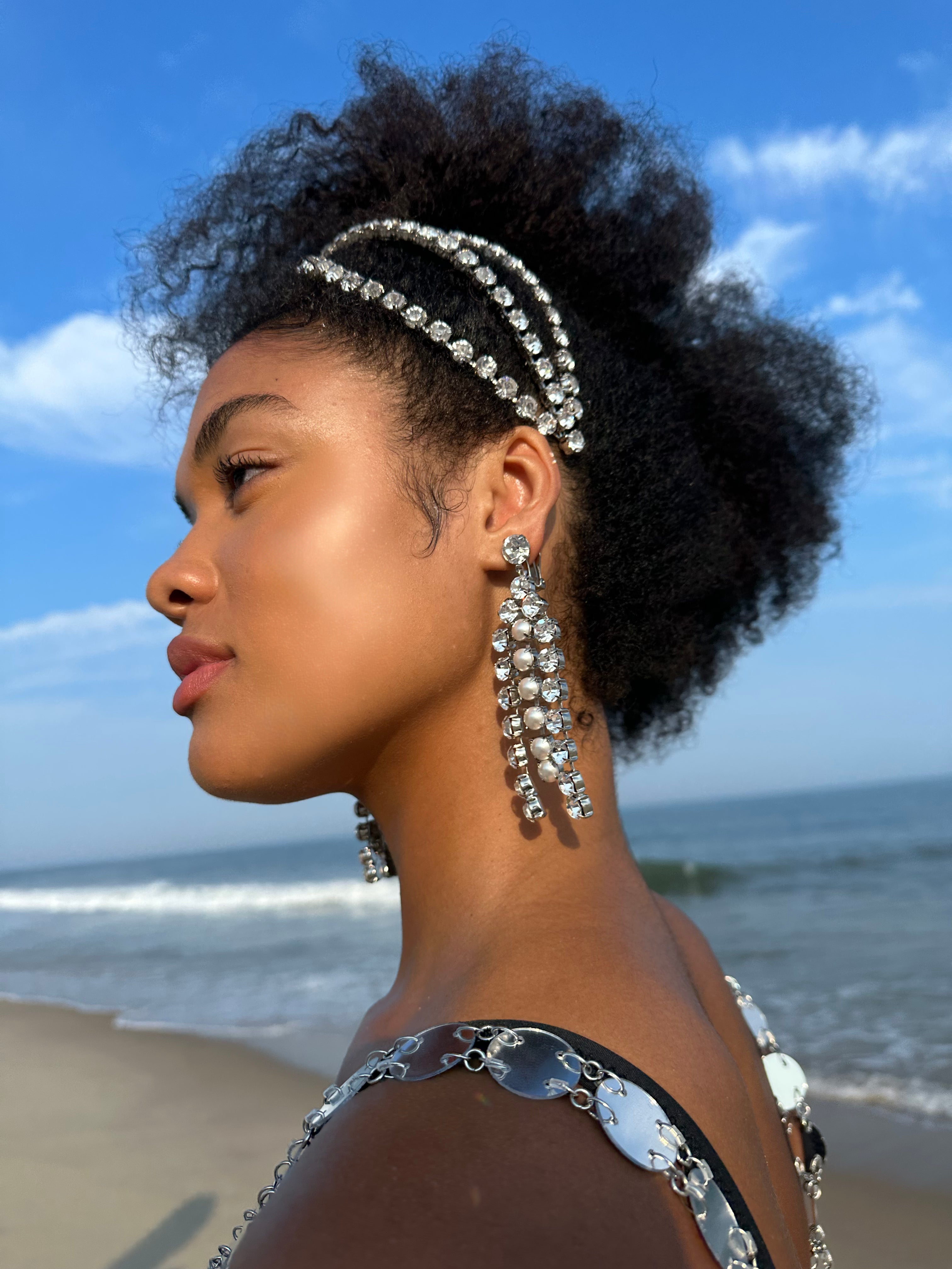 Liv Crystal Exes Headband - Stylish Rhinestone Hair Accessory for Women, Perfect for Weddings, Parties & Everyday Wear