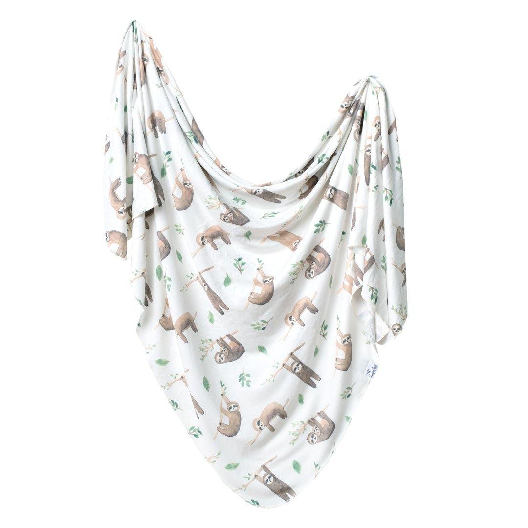 Soft Organic Cotton Knit Swaddle Blanket for Babies - Cozy & Breathable Newborn Wrap for Swaddling, Sleeping & Nursing - Perfect Baby Shower Gift