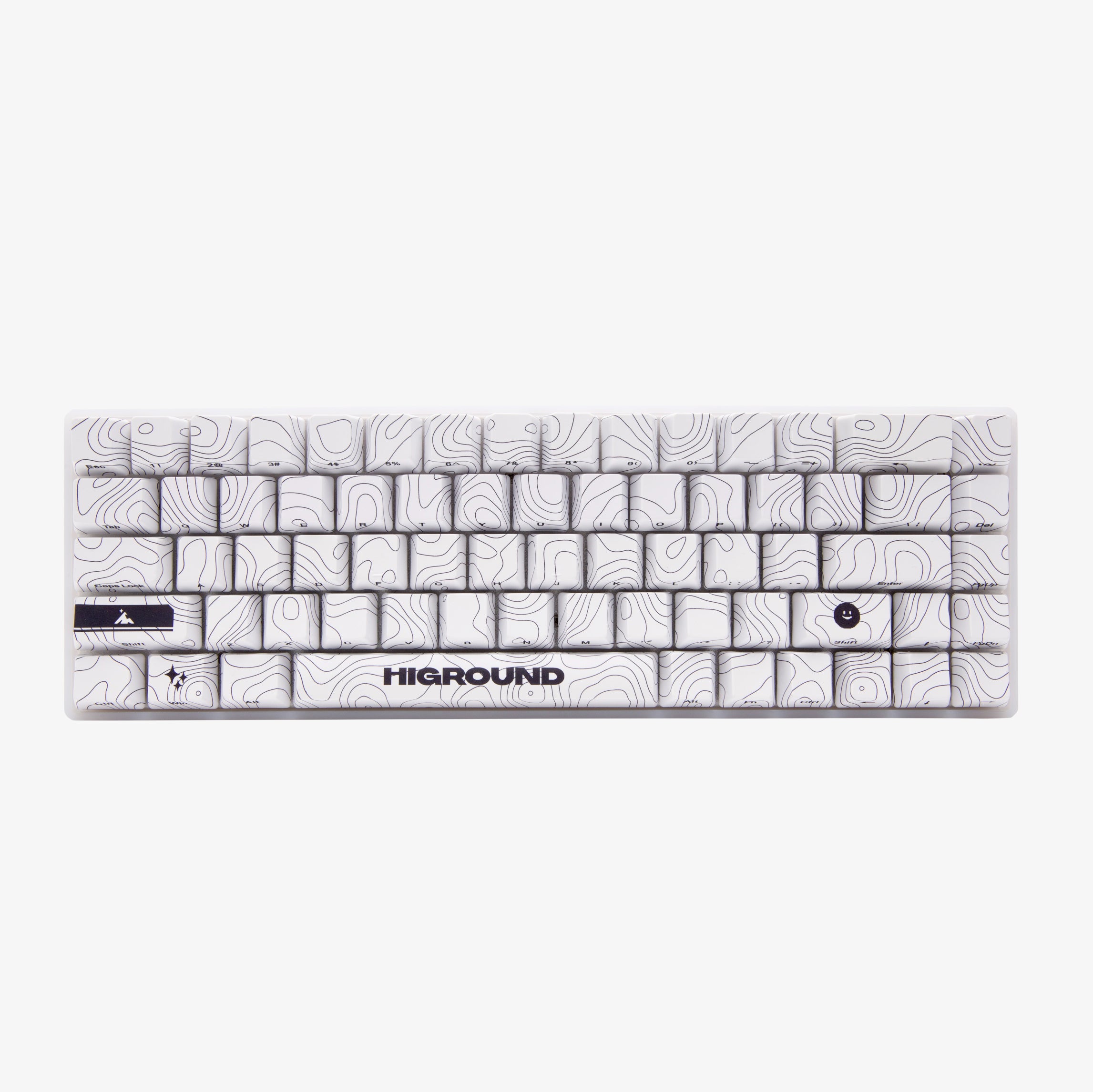 Higround Basecamp 65% Mechanical Gaming Keyboard - Snowstone White | Compact 65% Layout with RGB Backlighting | Perfect for Esports, Streaming & Office Work