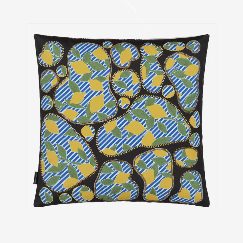 Christian Lacroix Lemon Pebbles Decorative Throw Pillow Cover - Citron Yellow Bohemian Style Home Decor for Living Room, Bedroom & Sofa