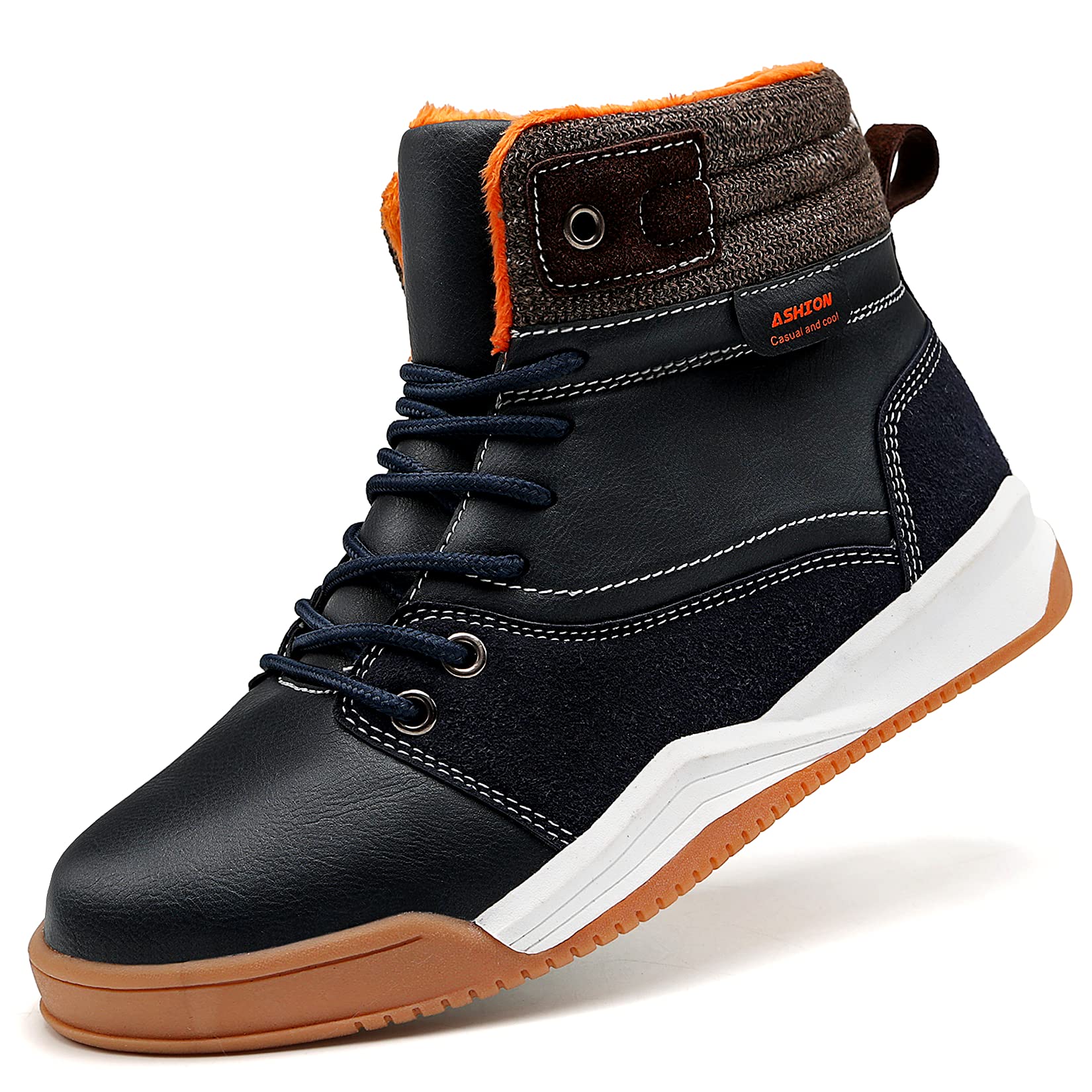 **Kids' Winter Snow Boots - High Top Non-Slip Waterproof Hiking Boots for Boys & Girls - Perfect for Outdoor Play, Snowy Adventures & Cold Weather**