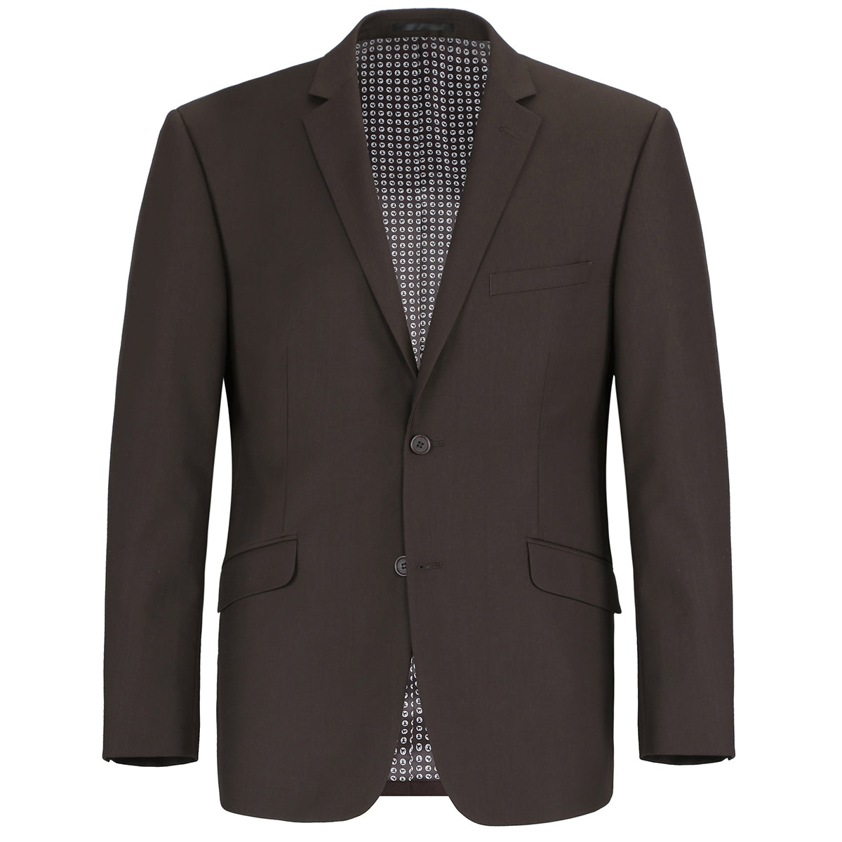 Alessandro Vitello by Renoir 2-Piece Classic Fit Notch Lapel Solid Suit for Men | Business Attire & Formal Occasions | Wedding, Office & Special Events