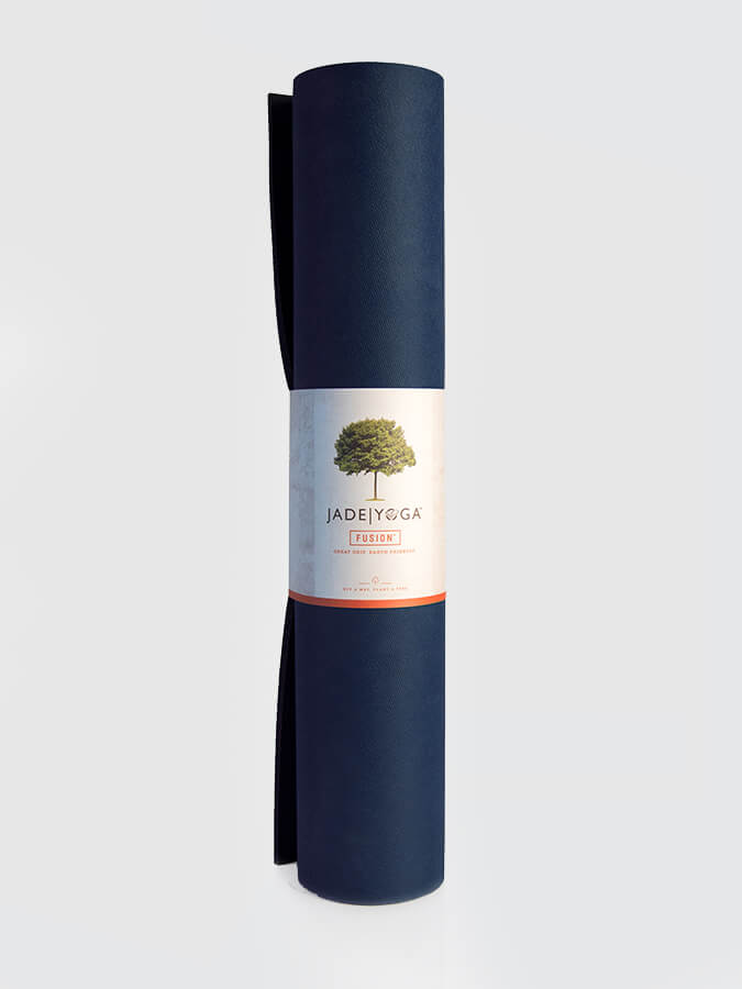 Premium Jade Yoga Fusion 74 Non-Slip Yoga & Pilates Mat - 8mm Thick, Eco-Friendly, Extra Cushioning for Comfort - Ideal for Home Workouts, Studio Classes & Hot Yoga Sessions