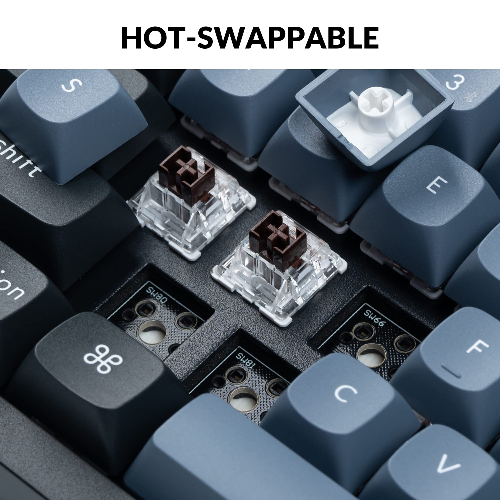 Keychron K10 Pro Wireless Custom Mechanical Keyboard - Full-Size Bluetooth/Wired RGB Backlit with Hot-Swappable K Pro Brown Switches | QMK/VIA Programmable | Mac Windows Linux Compatible | Perfect for Gaming, Coding & Office Work