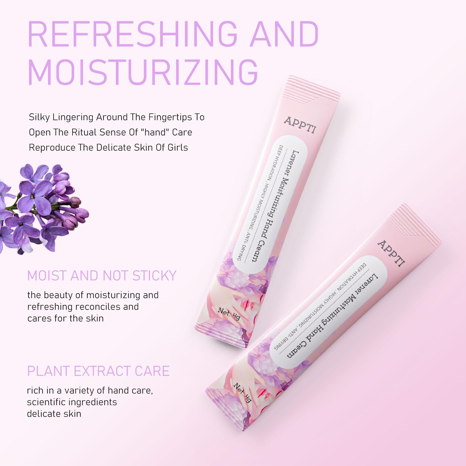 Moisturizing Hand Cream for Dry Skin - Repairing & Nourishing Hand Lotion with Lavender Scent - Travel Size (Pack of 20) - Perfect for Office, Travel & Gift Giving
