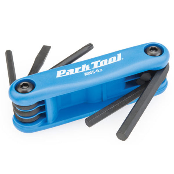 Premium AWS 9.2 Fold Up Hex Wrench Set - 9-Piece Metric & SAE Allen Key Kit for Bike, Furniture & DIY Projects | Compact Portable Tool for Mechanics & Home Repair