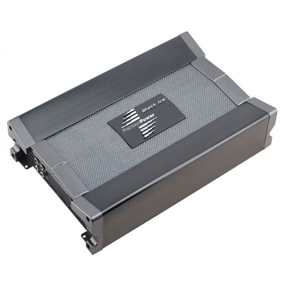 Precision Power ICE2600.1D Black Ice Series 2600W Class D Monoblock Car Amplifier - High Power Bass Boost for Car Audio System, Subwoofer, Truck & SUV Stereo Upgrade