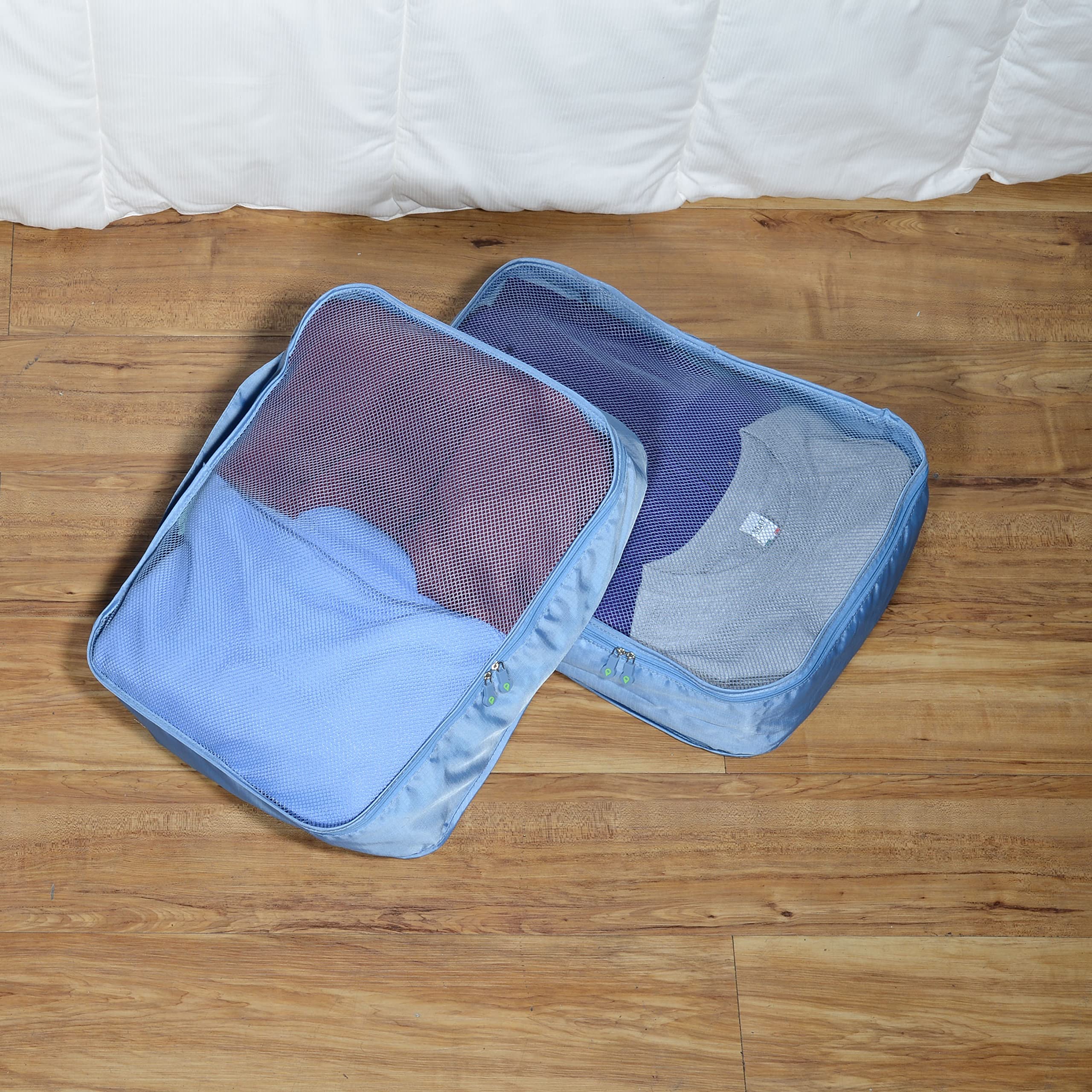 Rolling Nomad Multi-Purpose Packing Cubes - Lightweight & Expandable Mesh Travel Organizers with Compression Bags | Perfect for Suitcase Organization, Business Trips & Vacation Packing Essentials