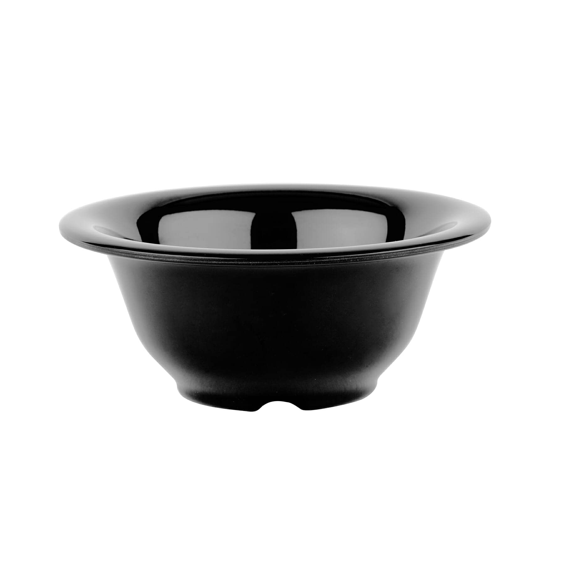 Premium Melamine Narrow Rim Deep Fruit & Soup Bowls - 10 oz, Black (Set of 12) - Durable & Lightweight for Outdoor Picnics, Parties, and Everyday Dining