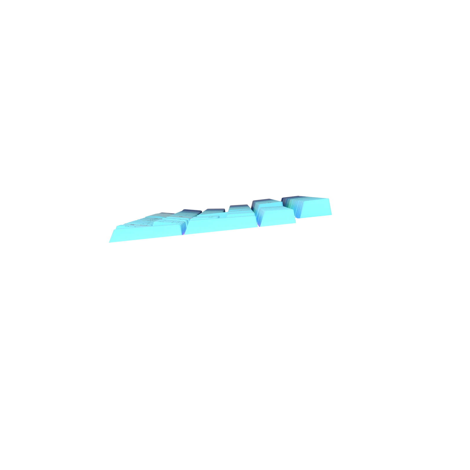 Ocean Nordic Keycaps - PBT Dye-Sublimation Keycap Set for Mechanical Keyboards (Cherry MX Compatible) - Perfect for Gaming, Typing & Custom Keyboard Builds