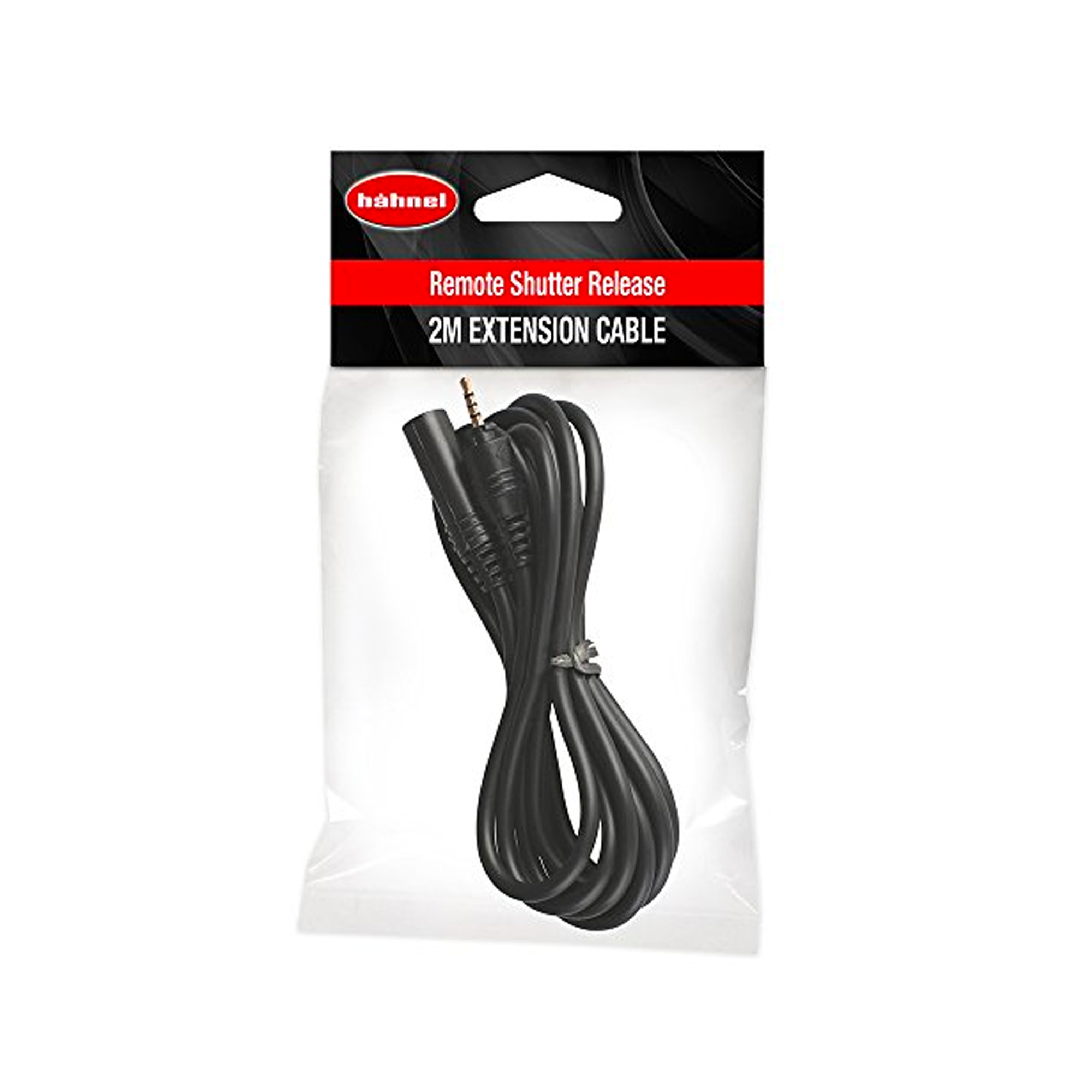 Hahnel 2m Black Extension Cable for Wired Camera Remotes - Perfect for DSLR, Mirrorless & Studio Photography Accessories