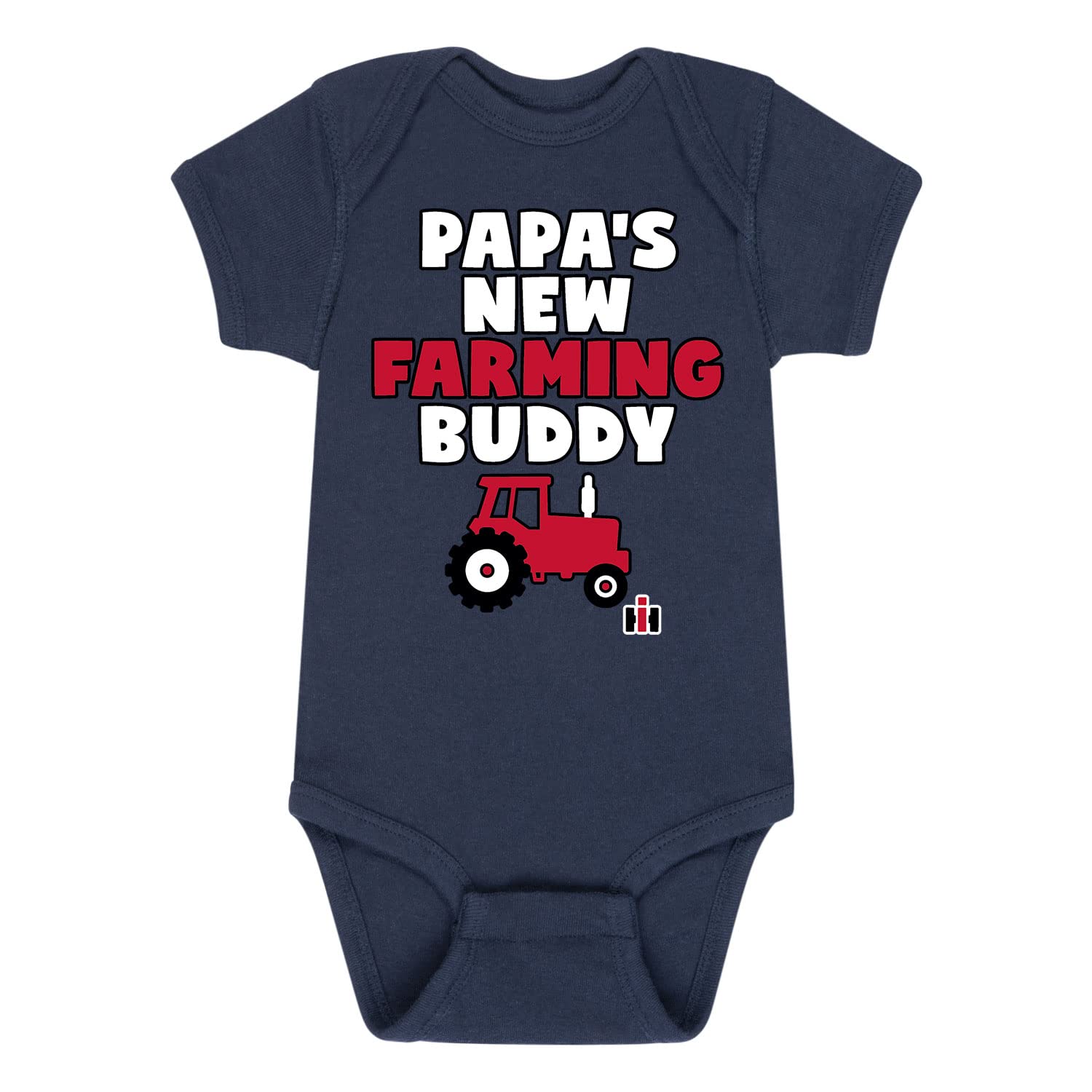 International Harvester - Papa's New Farming Buddy - Baby Boy Bodysuit | Cute Farm-Themed Infant One-Piece | Perfect for Playtime & Family Farm Visits