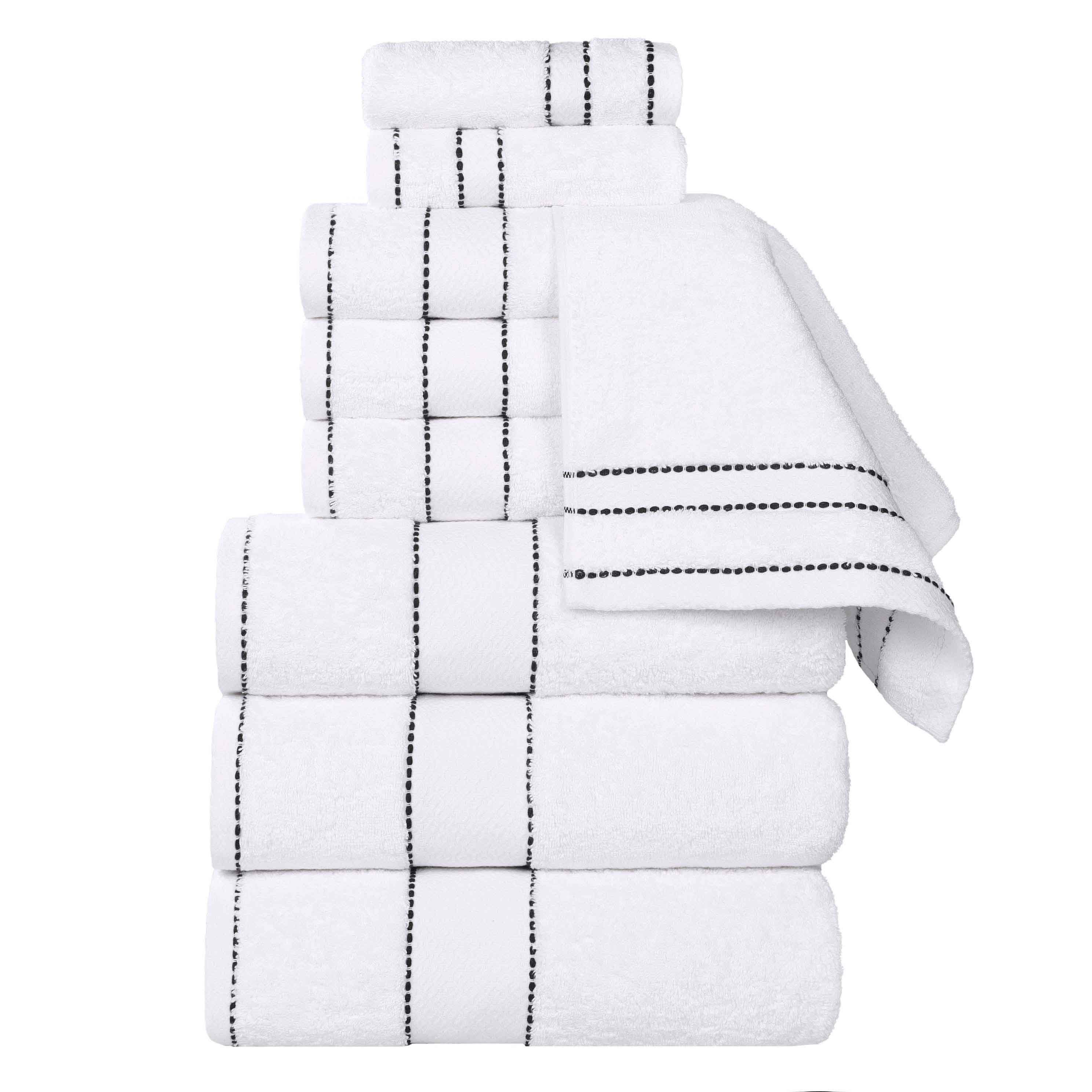 Premium 9-Piece Giza Cotton Towel Set - Ultra Absorbent, Soft & Durable - Made in Egypt - Perfect for Bathroom, Spa & Luxury Home Use