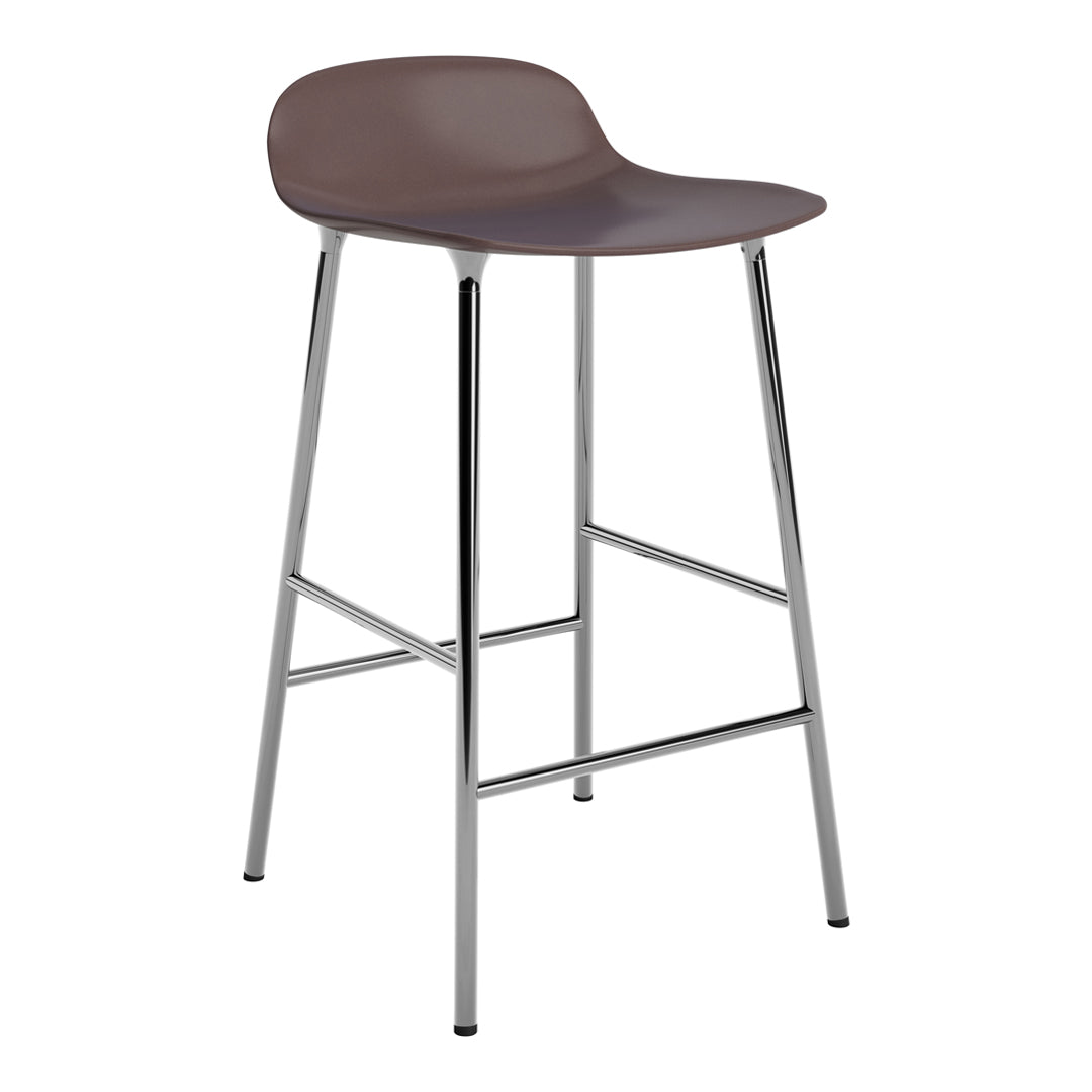 Modern Metal Leg Form Counter Stool - Bar Stool for Kitchen Island, Breakfast Nook & Home Decor