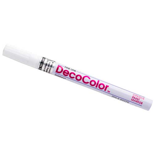 DecoColor Opaque Paint Markers - White - Premium Water-Based Paint Pens for DIY Crafts, Art Projects, Signage & Home Decor