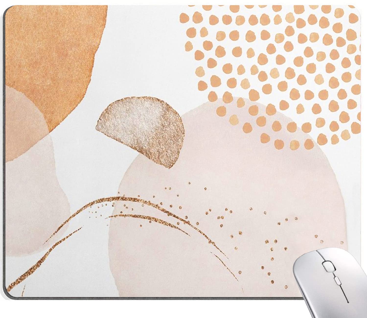 Premium Non-Slip Mouse Pad - Abstract Design Washable Square Cloth Mousepad for Office Laptop & Wireless Mouse - Cute Desk Accessory for Work, Gaming & Home Office Use