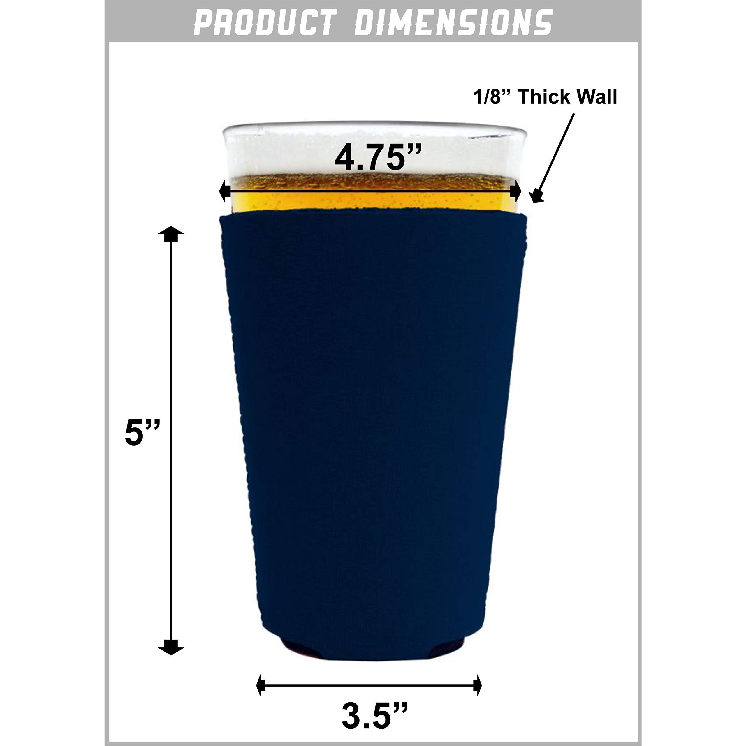 #1 Farting Pint Glass Coozie - Insulated Beer Can Cooler Sleeve (Red, 1 Pack) - Perfect for Parties, Gag Gifts & Funny Bar Accessories