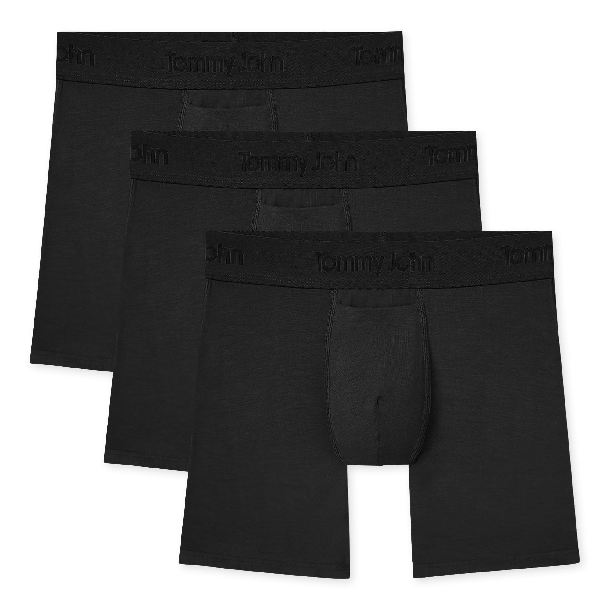 Tommy John Men's Mid-Length Boxer Briefs - Ultra-Soft Second Skin Fabric - 6