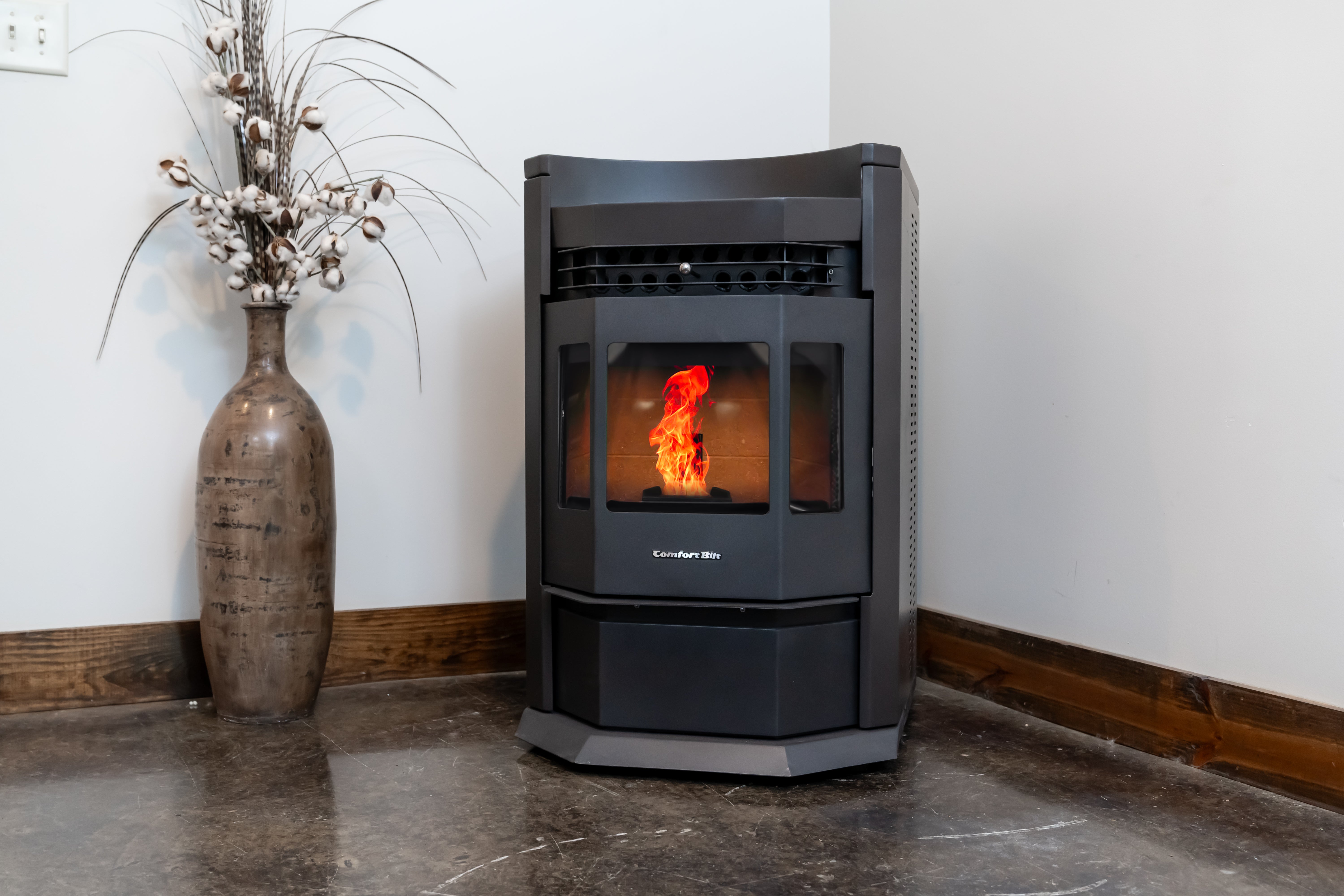 ComfortBilt HP22N High-Efficiency Pellet Stove in Black - Perfect for Home Heating & Cozy Winter Nights